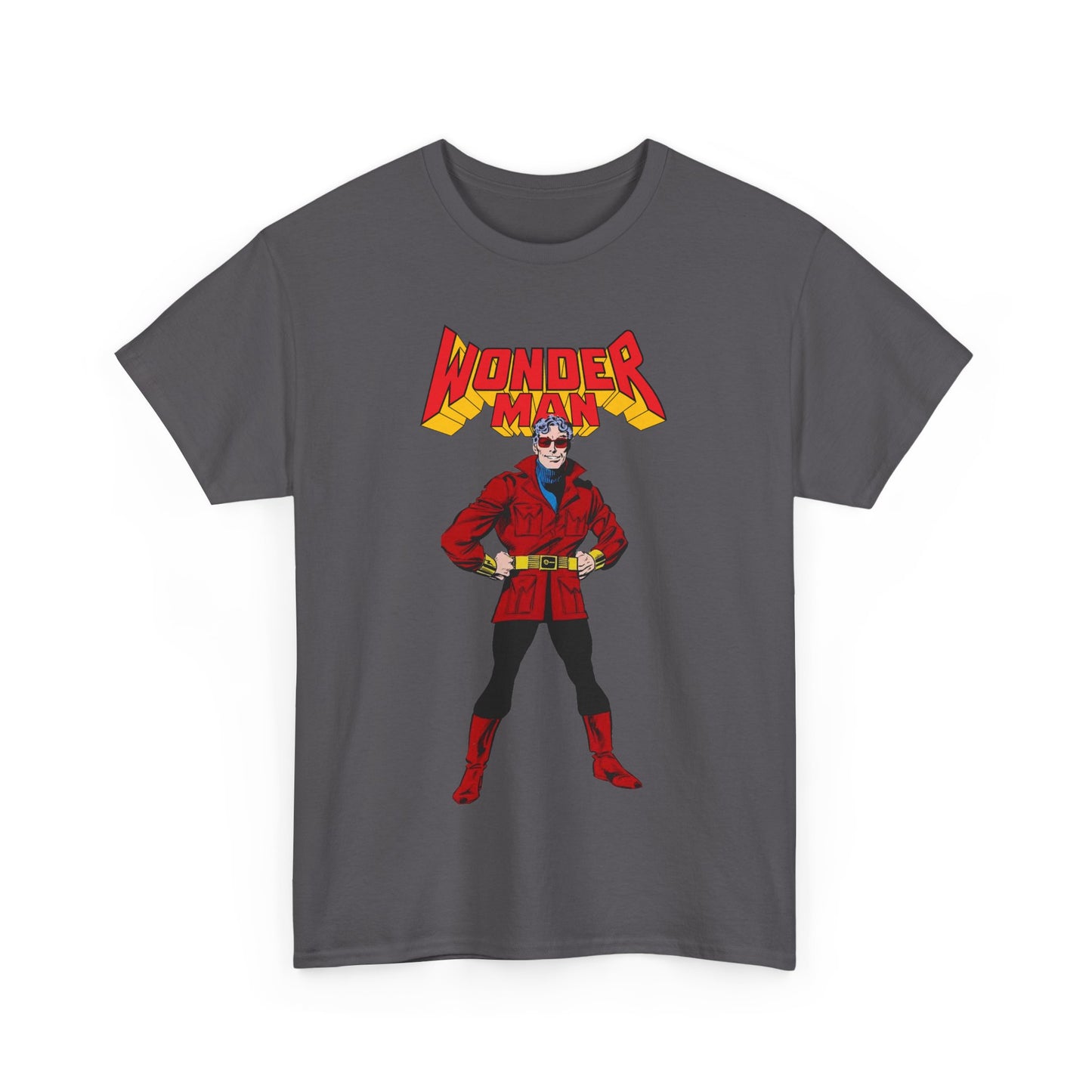 Wonder Man T-Shirt - George Perez Art - West Coast Avengers - Marvel Comics - Simon Williams - Safari Jacket Look