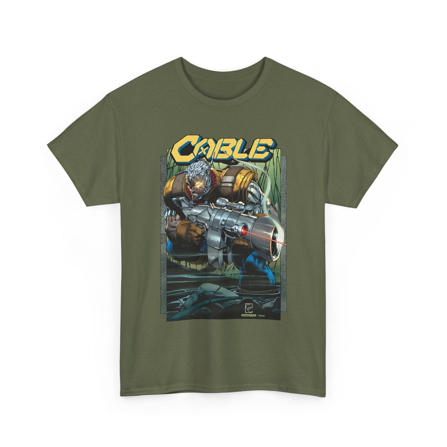 Cable T-Shirt - Greg Capullo Art - X-Force Leader, Mutant Fighter - Nathan Summers - Marvel Comics