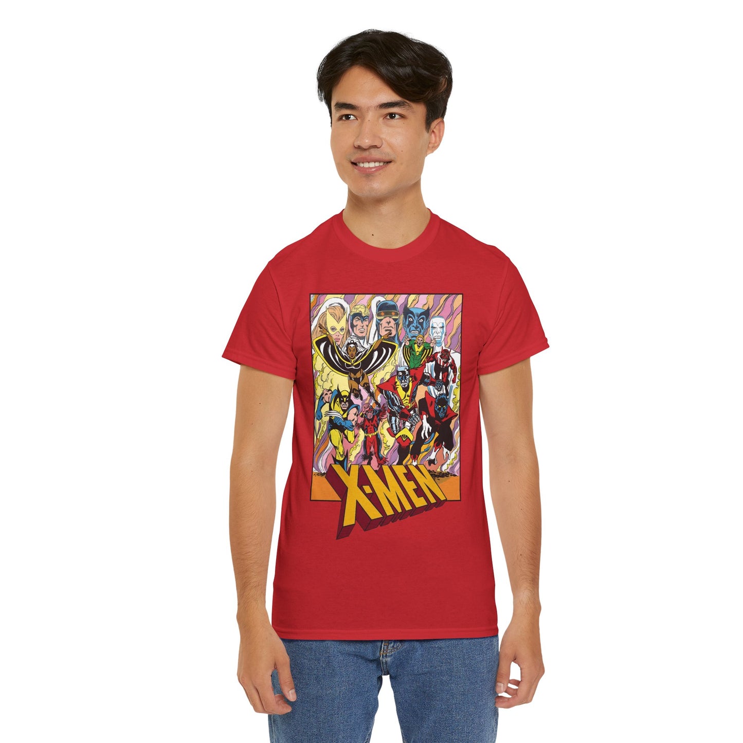Uncanny X-Men T-Shirt - Dave Cockrum Art - Cyclops, Nightcrawler, Storm, Wolverine, Thunderbird - Marvel Comics