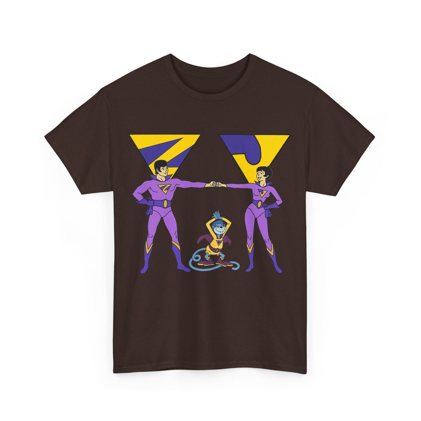 Wonder Twins T-Shirt - Super Friends - Zan & Jayna - Hanna-Barbera Cartoon - DC Comics