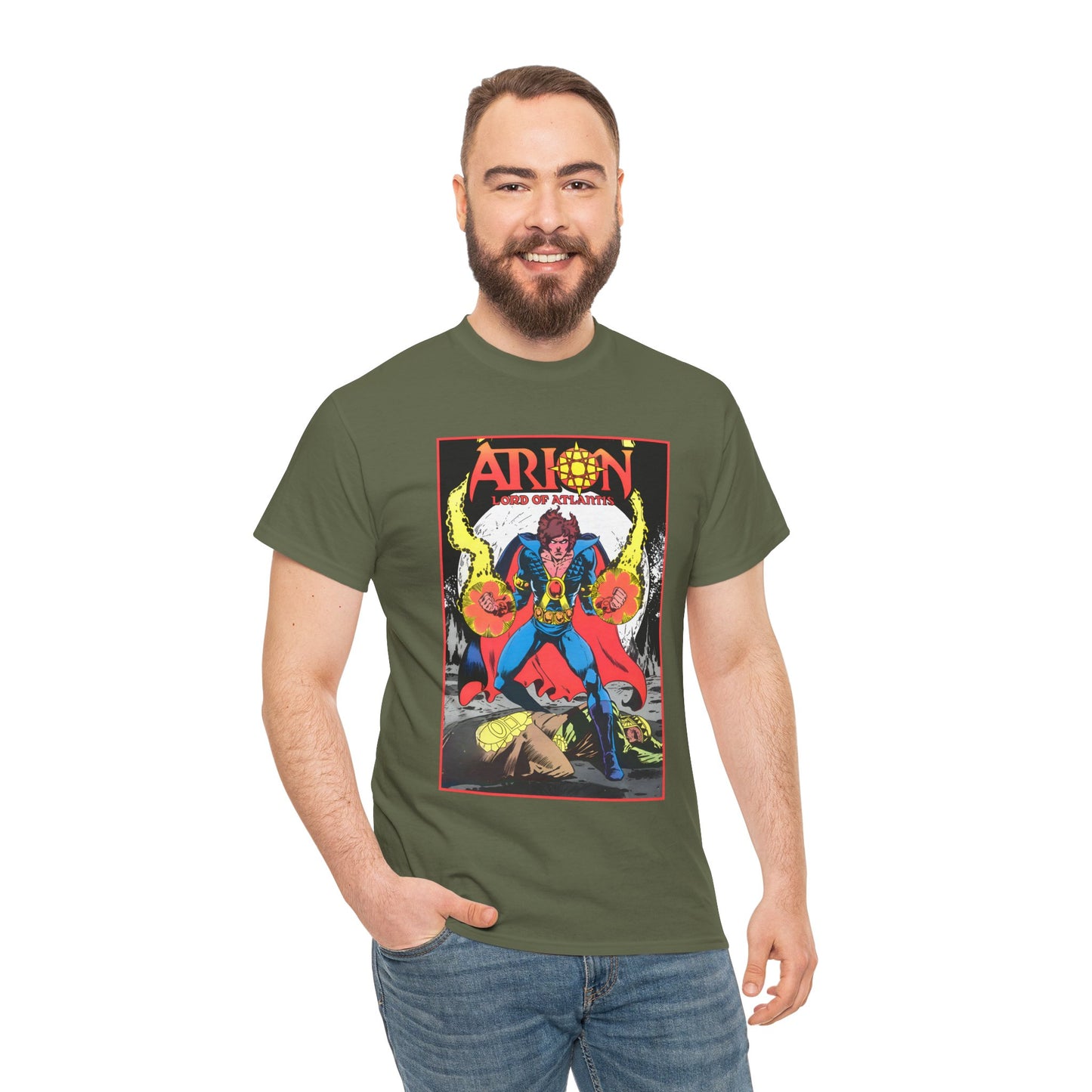 Arion, Lord of Atlantis T-Shirt - Jan Duursema Art - Atlantis Wizard - Lord of Order - Lord High Mage - DC Comics