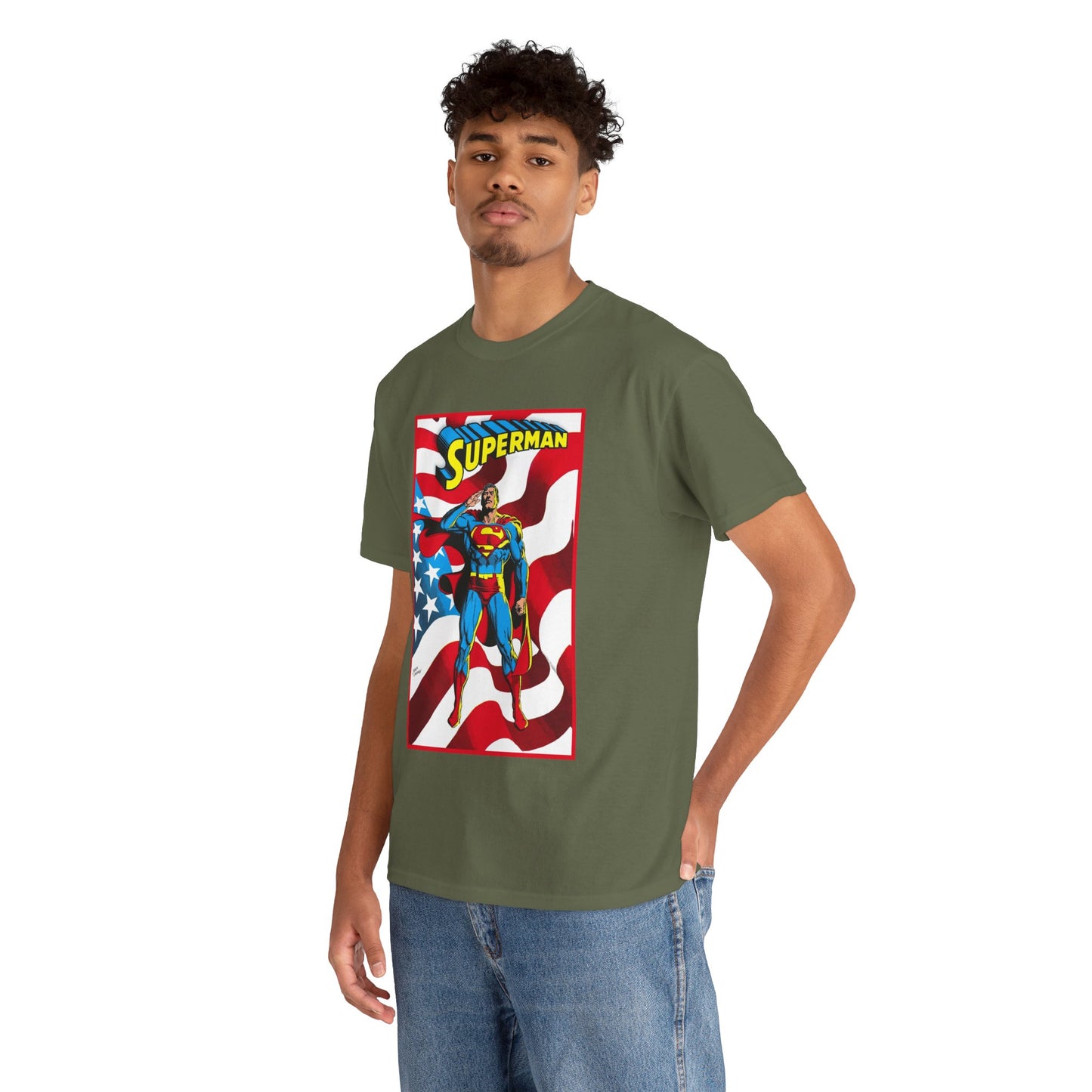 Superman T-Shirt - Jerry Ordway Art - Man of Steel, Metropolis - DC Comics