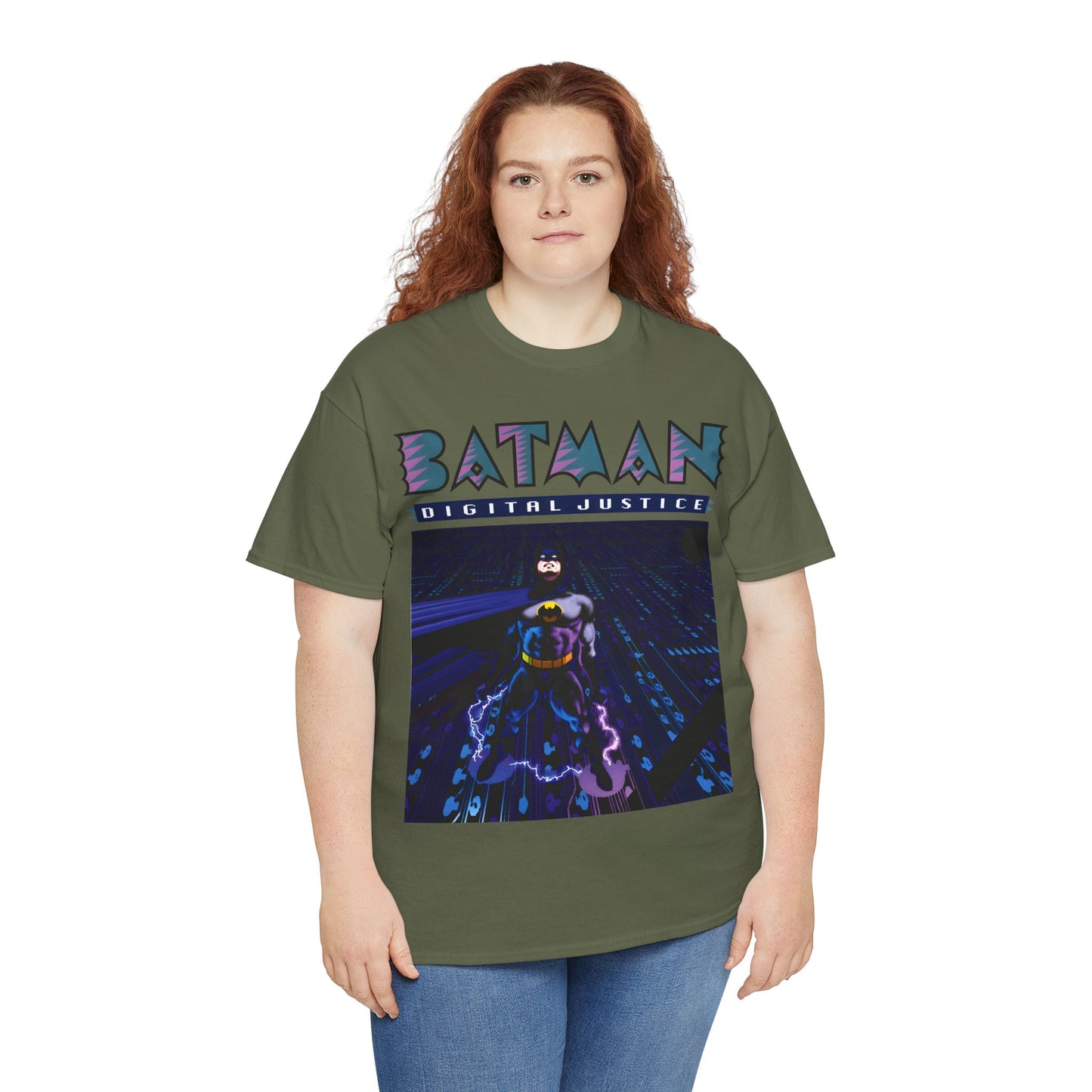 Batman Digital Justice T-Shirt - Pepe Moreno Computer Generated Art - Graphic Novel - Gotham City, Bruce Wayne - DC Comics