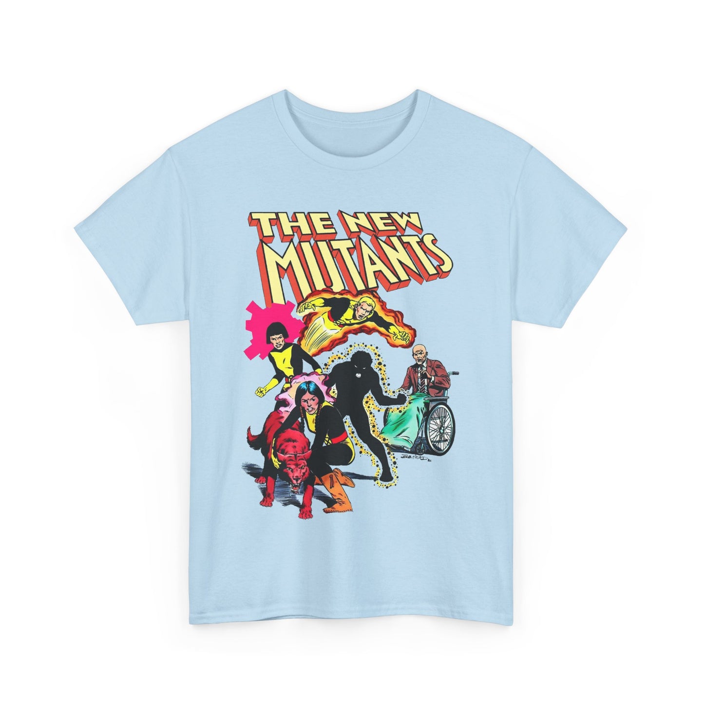 New Mutants T-Shirt - Sunspot, Cannonball, Mirage, Karma, Danni Moonstar - X-Men Characters - Marvel Comics - Mutant Students - Professor X