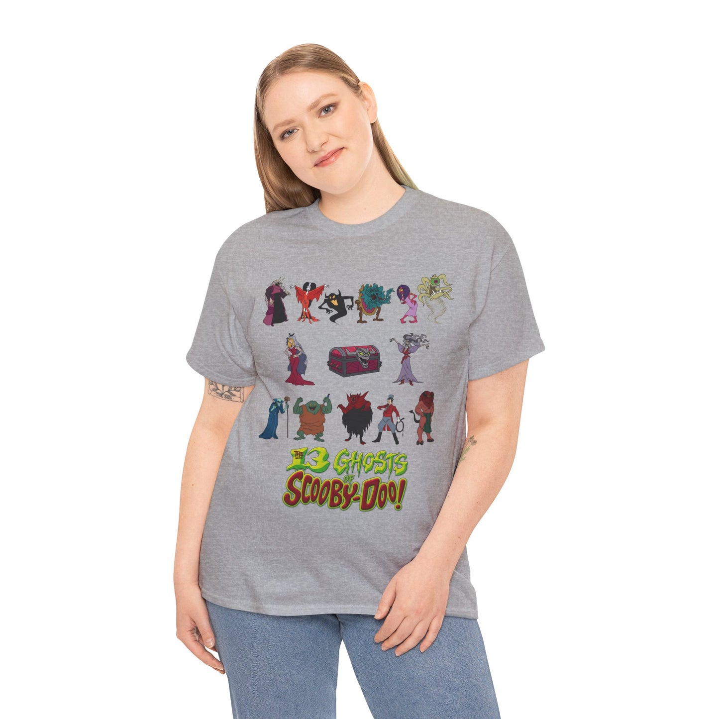 13 Ghosts of Scooby-Doo T-Shirt - Hanna-Barbera Saturday Morning Cartoon - Chest of Demons - Maldor, Queen Morbidia, Reflector Specter
