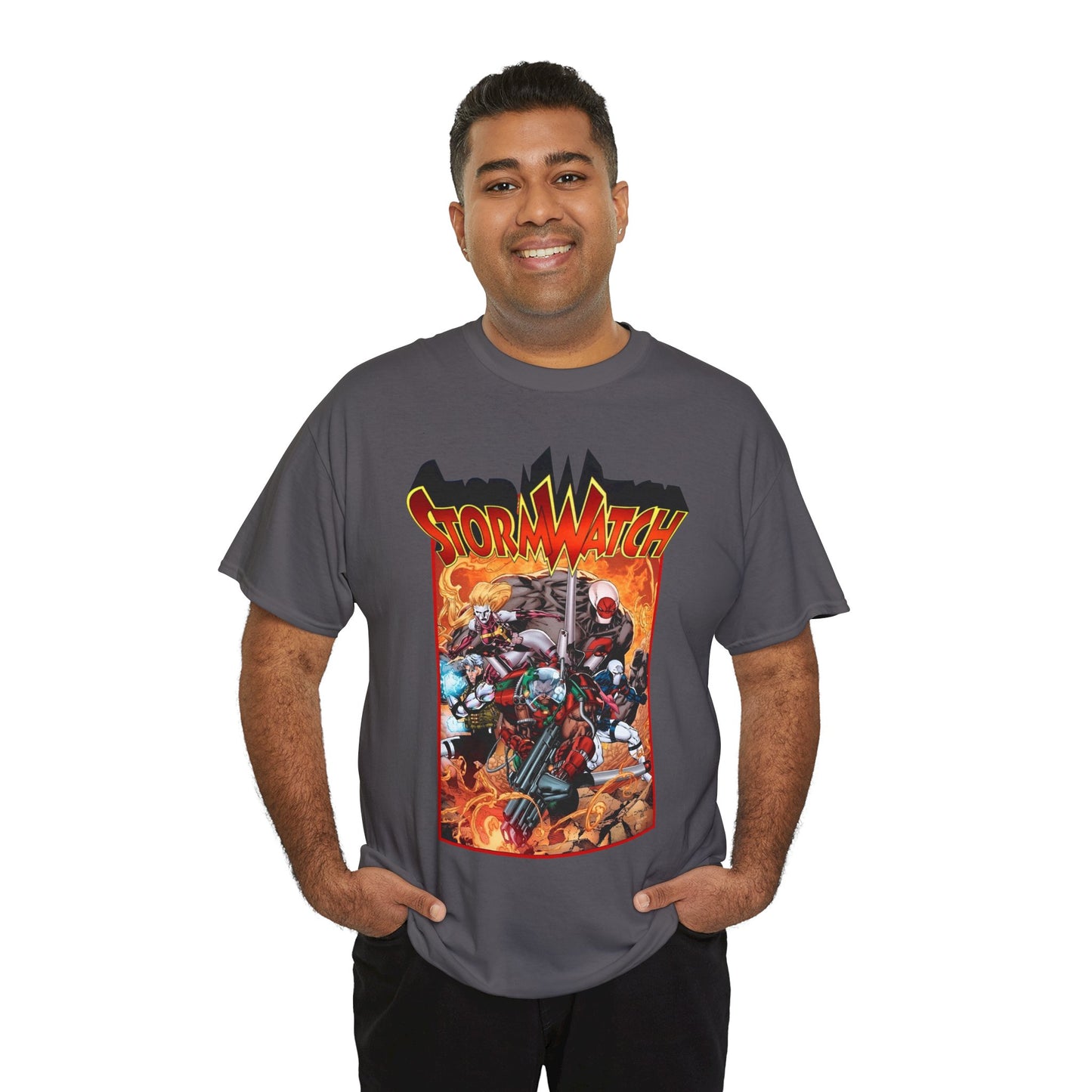 Stormwatch T-Shirt - Jim Lee Art - Battalion, Fuji, Hellstrike - Image/Wildstorm/DC Comics