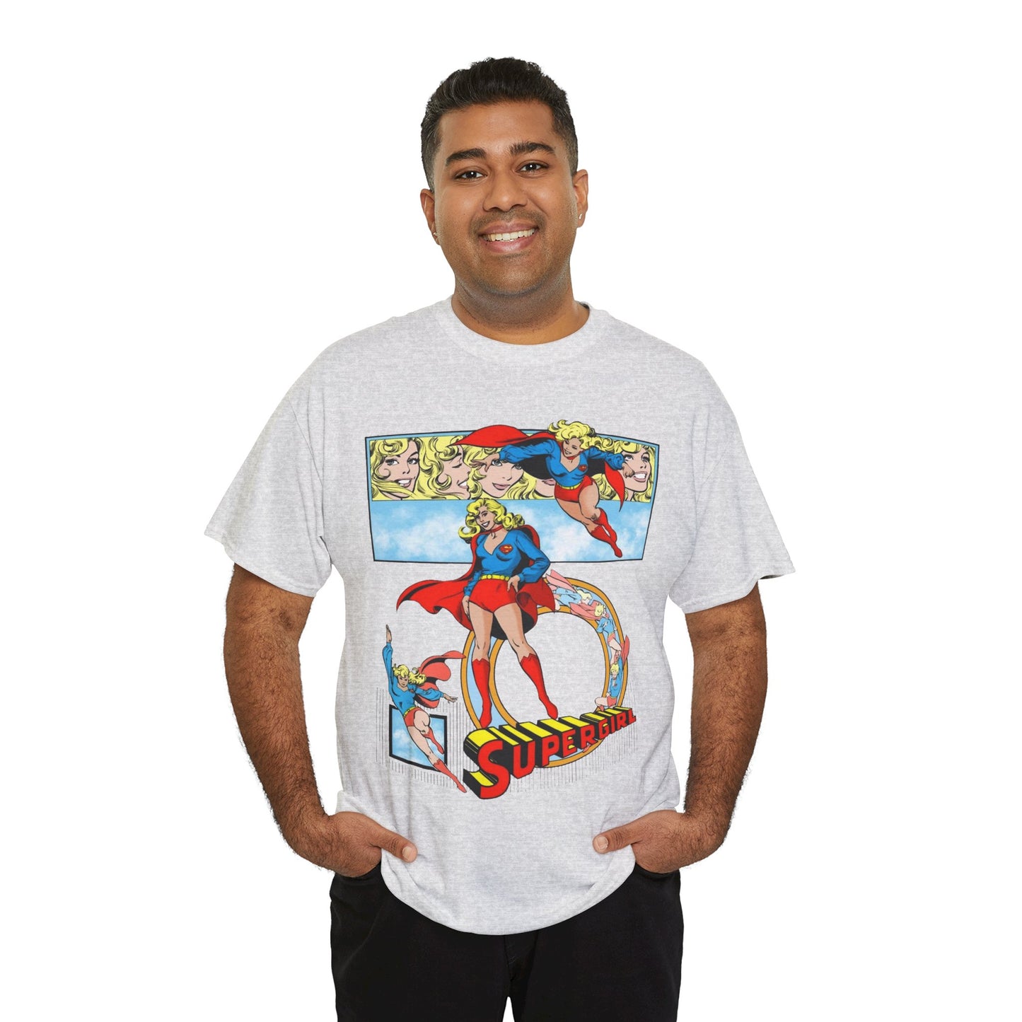 Supergirl T-Shirt - Krypton, Superman, Kara, Kandor - DC Comics - 1980s Art - Style Guide - Superman's Cousin