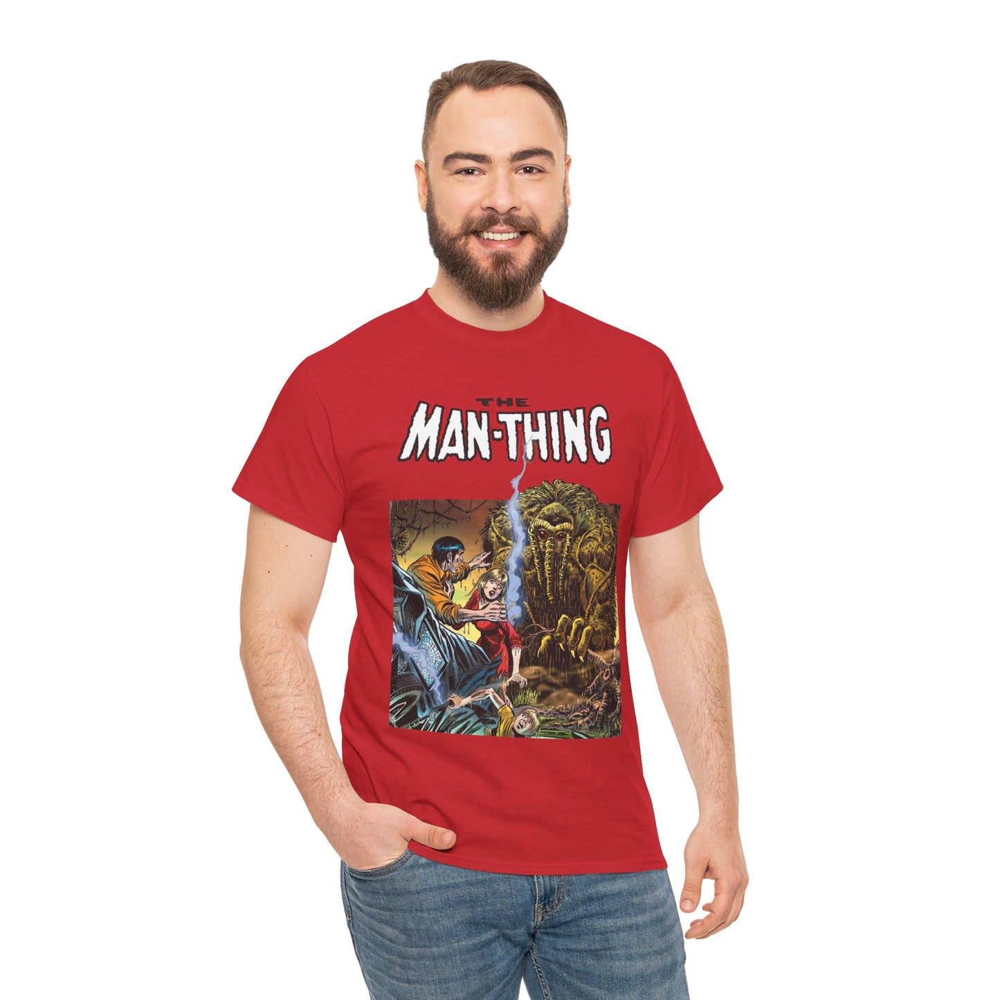 Man-Thing T-Shirt - Adventure into Fear #18 Cover Art - Marvel Comics - Whatever Knows Fear Burns At The Touch - Swamp Monster