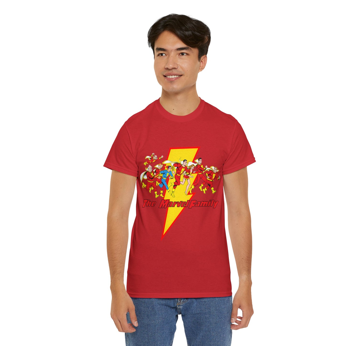 Marvel Family T-Shirt - Shazam - DC Comics - Mary Marvel, Hoppy the Marvel Bunny, Uncle Marvel, Captain Marvel Jr - DC Who's Who Art