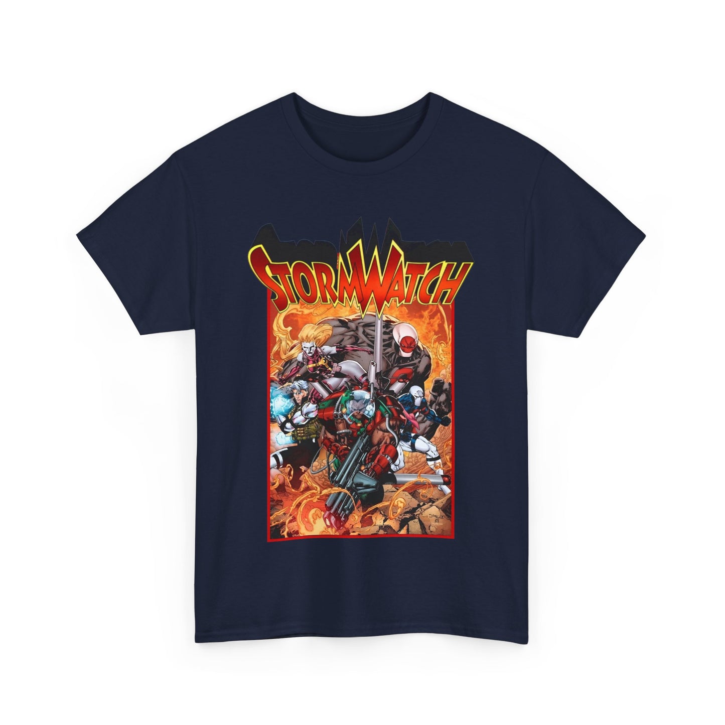Stormwatch T-Shirt - Jim Lee Art - Battalion, Fuji, Hellstrike - Image/Wildstorm/DC Comics