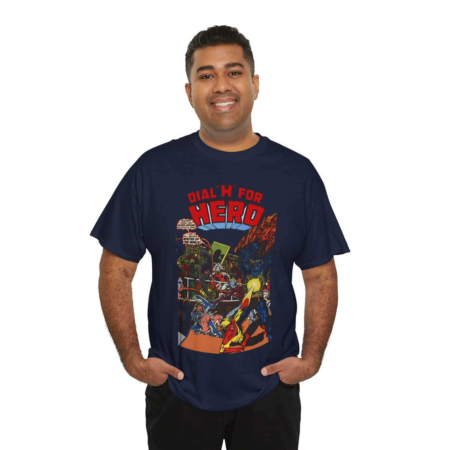Dial "H" For Hero T-Shirt - George Perez Art - Chris King and Vicki Grant - Adventure Comics Series - DC Comics