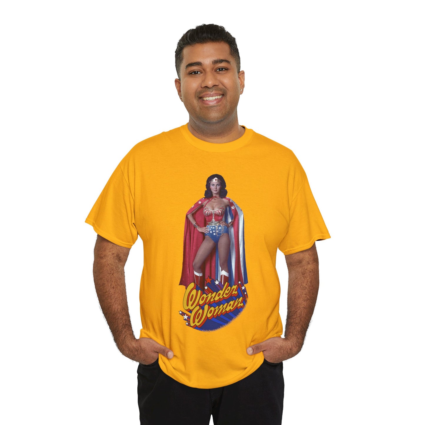 Wonder Woman T-Shirt - Lynda Carter - DC Comics - 1970s CBS TV Show - Amazons from Paradise Island