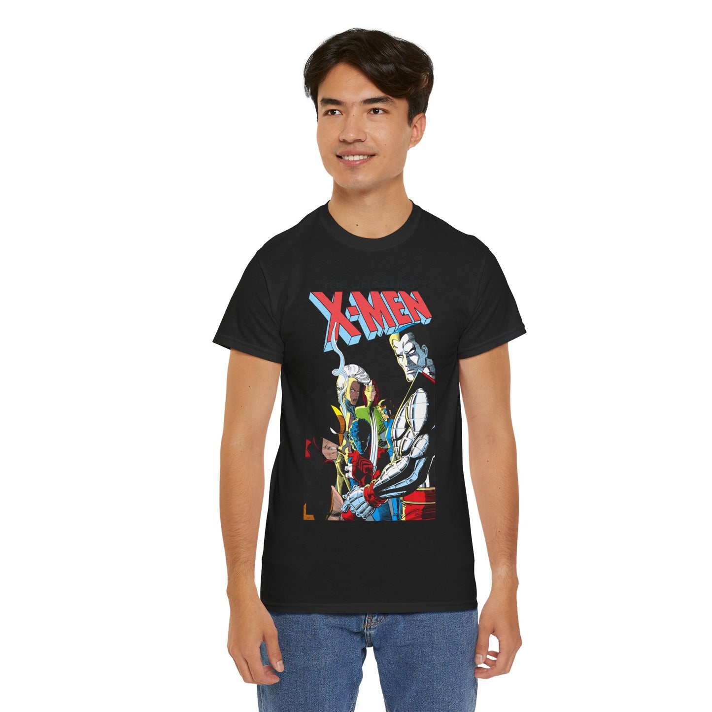 Uncanny X-Men T-Shirt - John Romita Jr Art - Storm, Wolverine, Rogue, Nightcrawler, Colossus, Shadowcat - Mutant Massacre - Marvel Comics