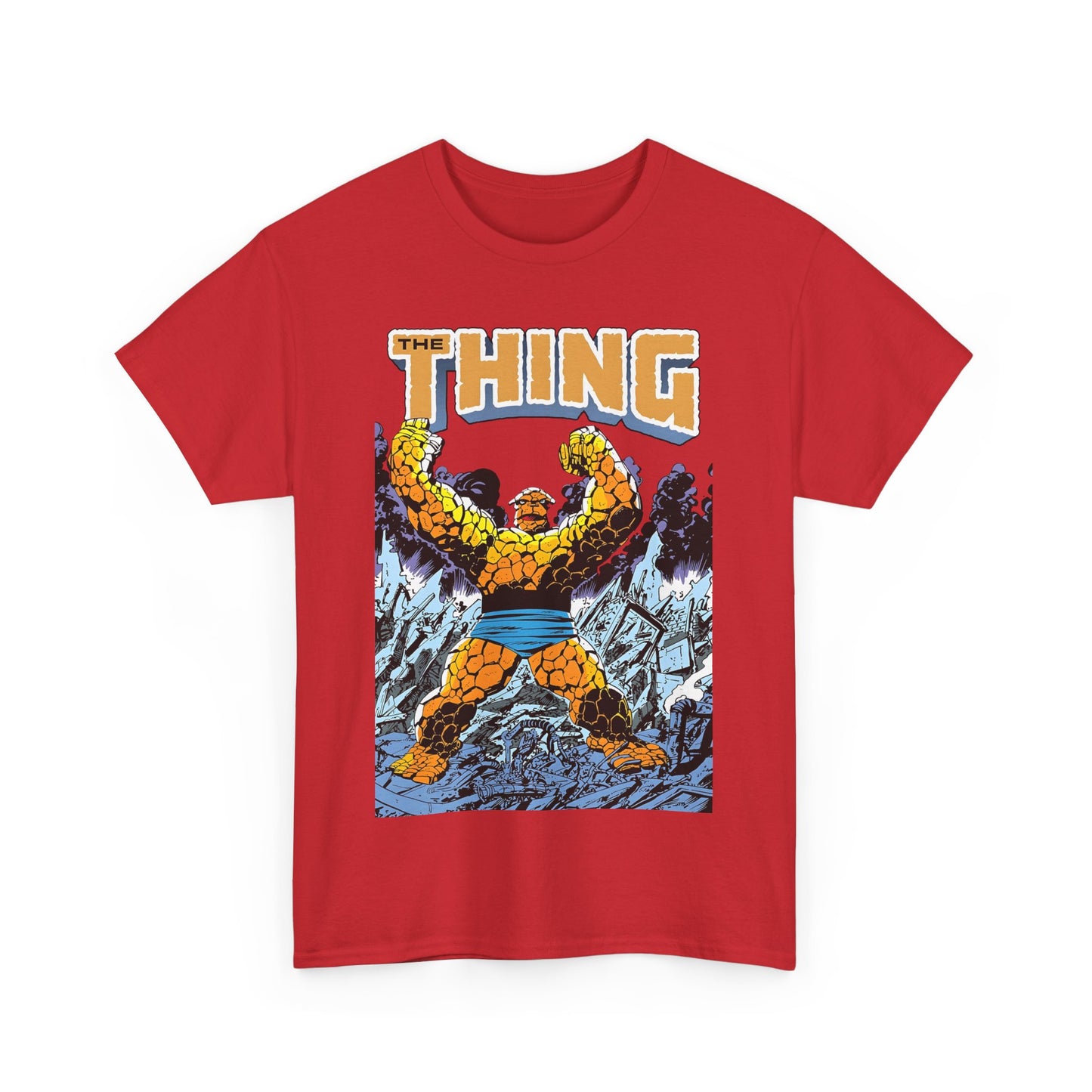 The Thing T-Shirt - John Byrne Art - Member of the Fantastic Four - Marvel Comics 1980s - Ben Grimm