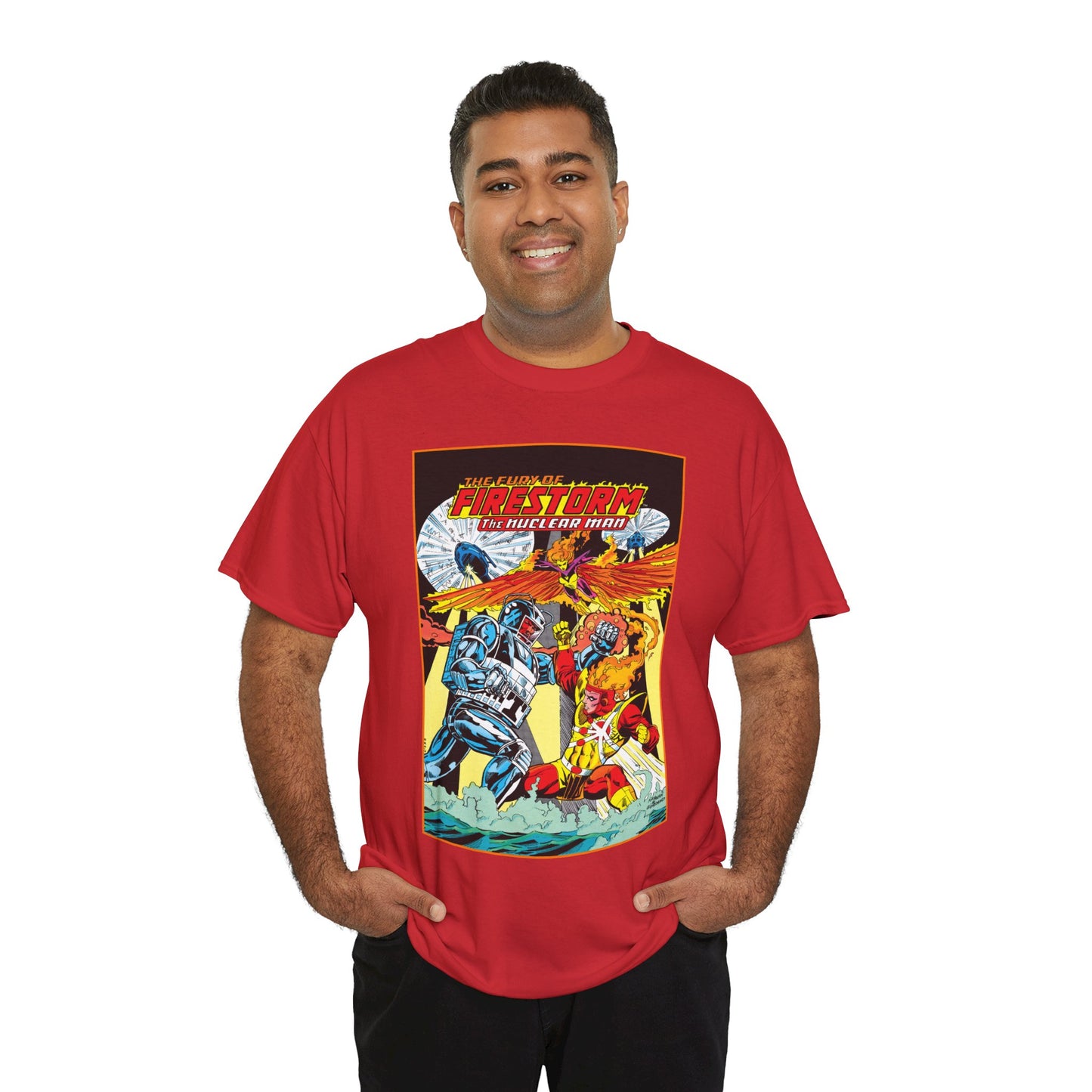 Fury of Firestorm T-Shirt - DC Comics - Firehawk, Tokamak - Annual #1 Art