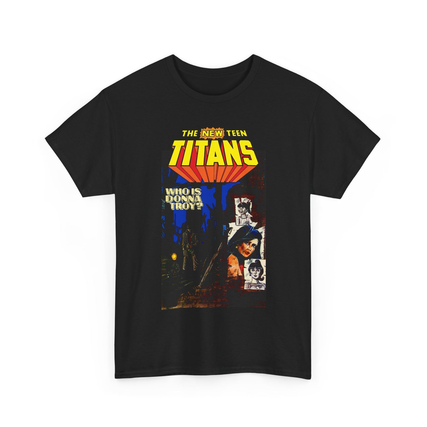 New Teen Titans T-Shirt - Classic George Perez Art - Who is Donna Troy? - Iconic Story and Cover - Robin/Dick Grayson - Popular DC Comics 1980s Series