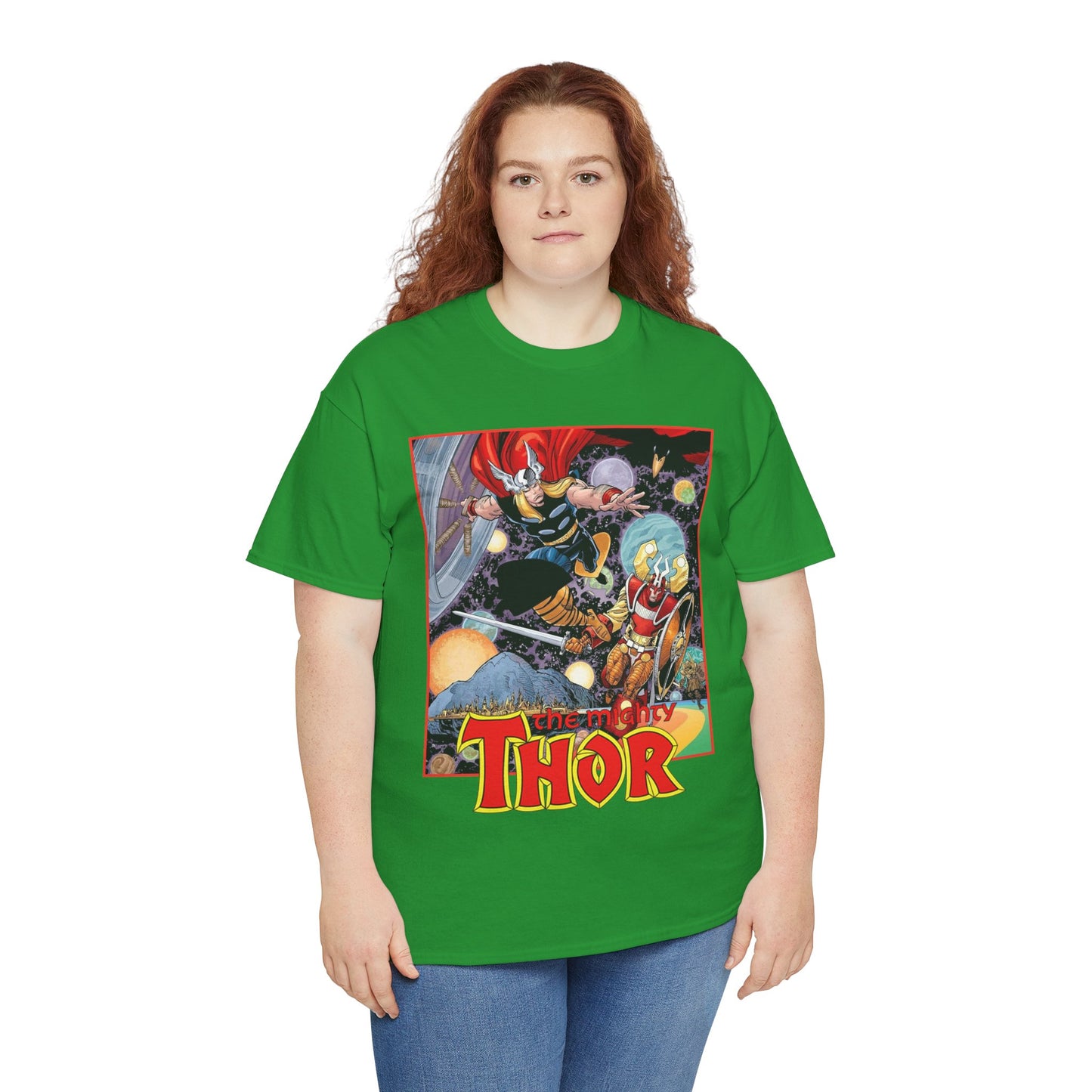 Mighty Thor T-Shirt - Walt Simonson Art - Odin, Asgard - 1980s Series - Marvel Comics