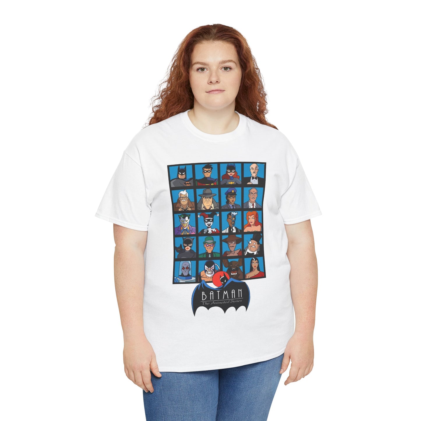 Batman T-Shirt - Animated Series - Harley Quinn, Batgirl, Joker, Bane, Robin, Two-Face, Catwoman, Riddler - Classic TV Cartoon Series