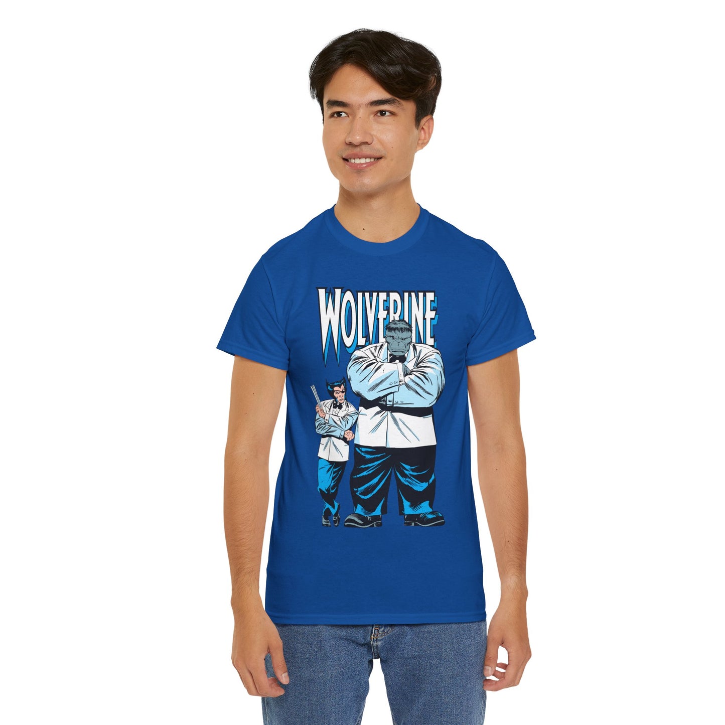 Wolverine & Hulk T-Shirt - Patch & Joe Fix-It - John Buscema Art - Logan in Madripoor - X-Men Character in Solo Adventure - Marvel Comics