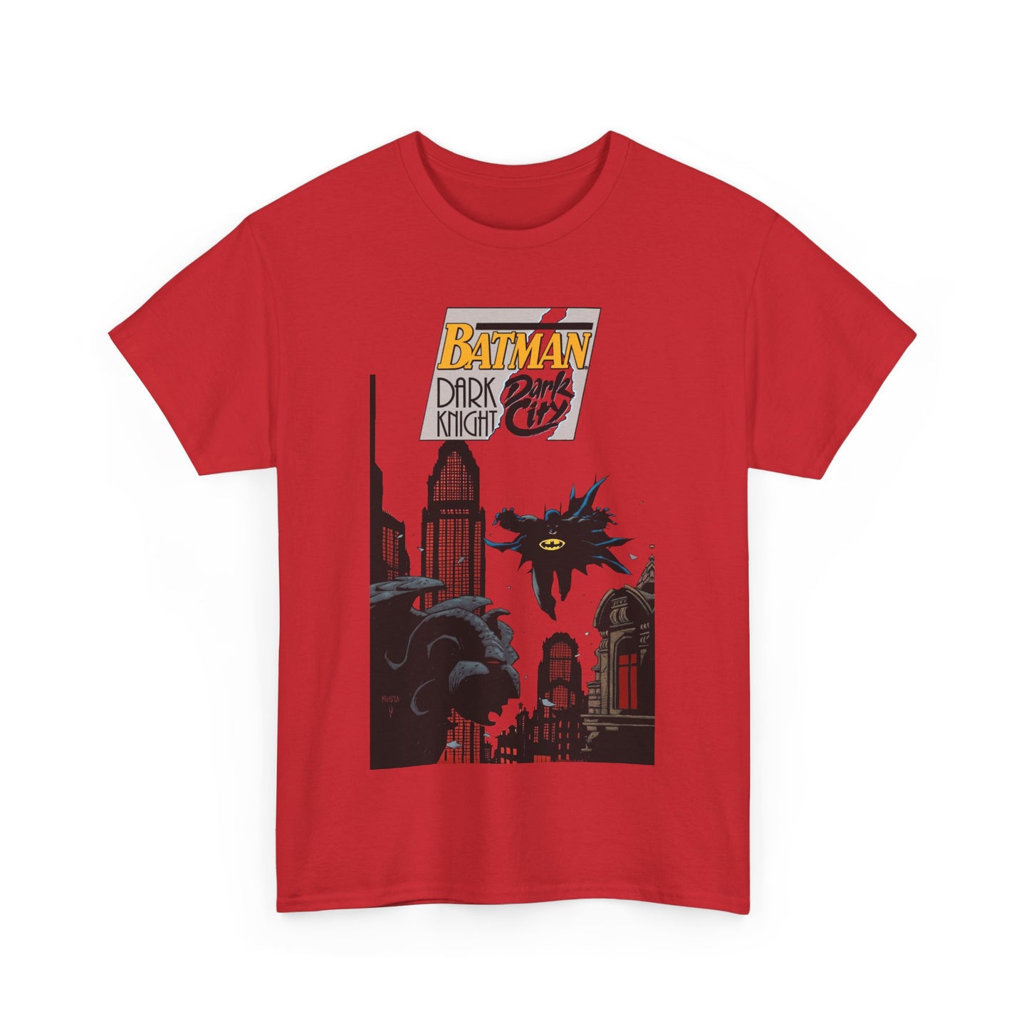Batman: Dark Knight, Dark City T-Shirt - Mike Mignola Art - Gotham City, Bruce Wayne - 1990s Cover Art - DC Comics