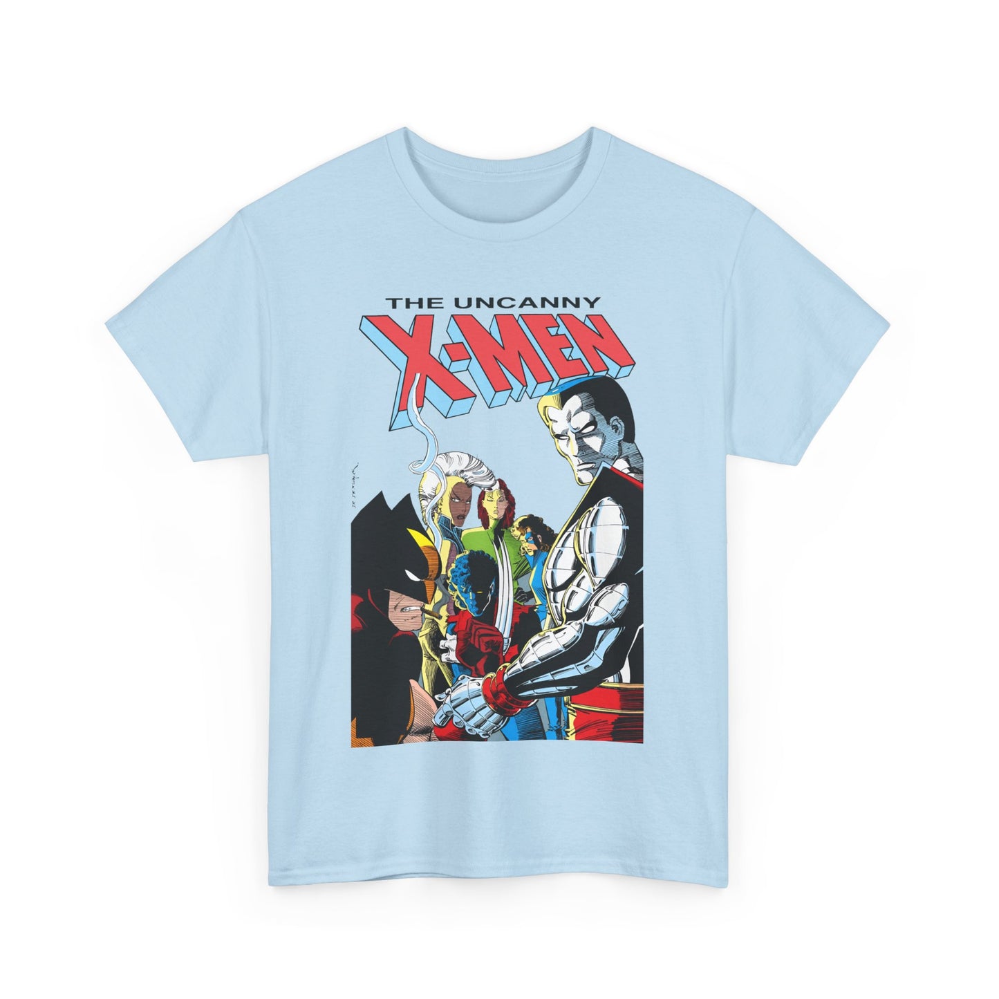 Uncanny X-Men T-Shirt - John Romita Jr Art - Storm, Wolverine, Rogue, Nightcrawler, Colossus, Shadowcat - Mutant Massacre - Marvel Comics