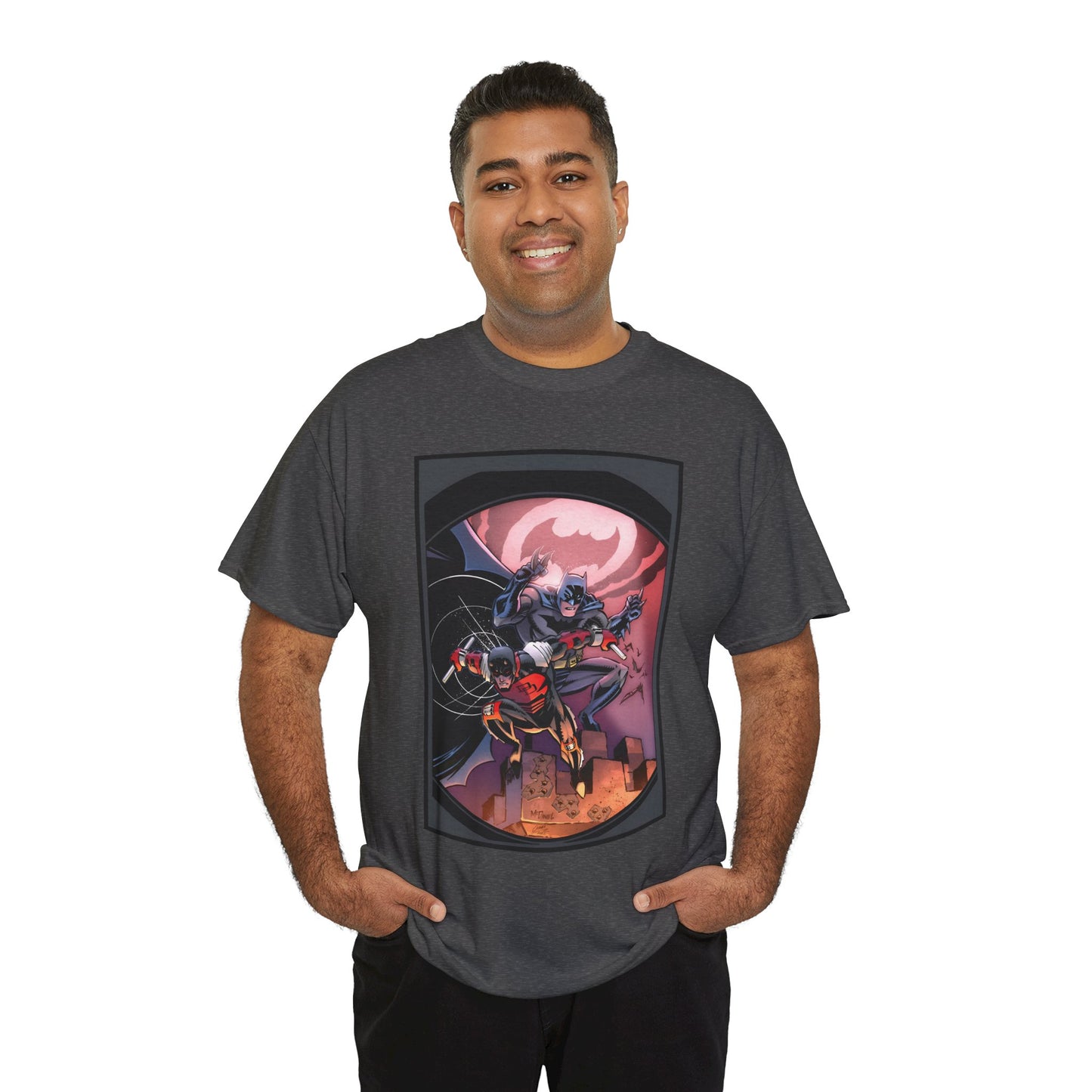 Batman & Daredevil T-Shirt - Scott McDaniel Art - DC Comics & Marvel Comics