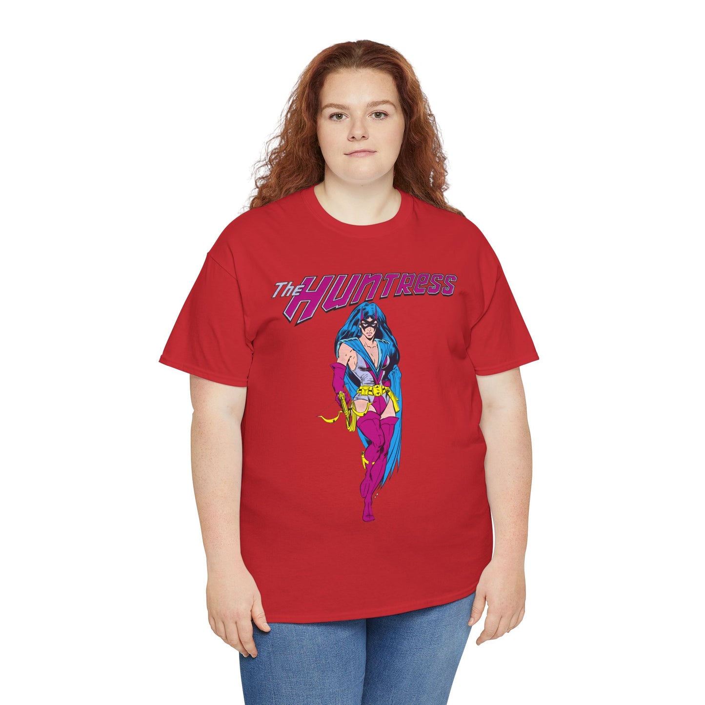 Huntress T-Shirt - Joe Staton Art - Helena Wayne, Daughter of Earth 2 Batman & Catwoman - Pre-Crisis JSA Member - DC Comics