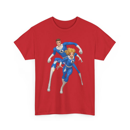 Mr. Fantastic & Invisible Woman T-Shirt - David Nakayama Art - Fantastic Four - Marvel Comics