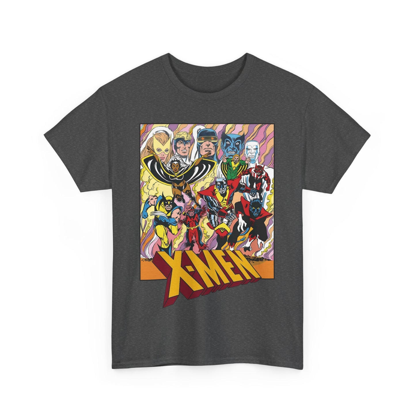 Uncanny X-Men T-Shirt - Dave Cockrum Art - Cyclops, Nightcrawler, Storm, Wolverine, Thunderbird - Marvel Comics