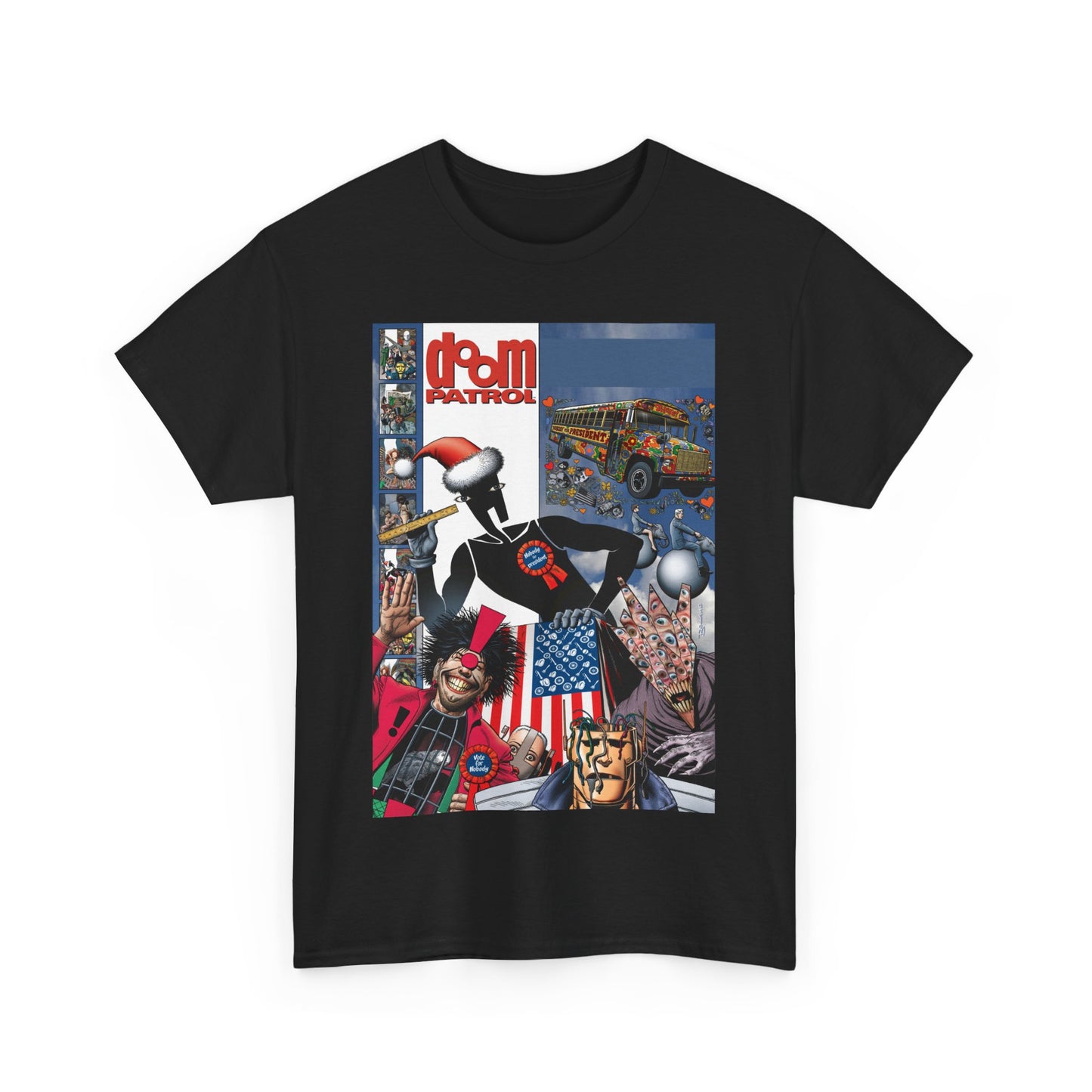 Doom Patrol T-Shirt - Brian Bolland Art - Mr Nobody For President - DC Comics/Vertigo Cover Artwork