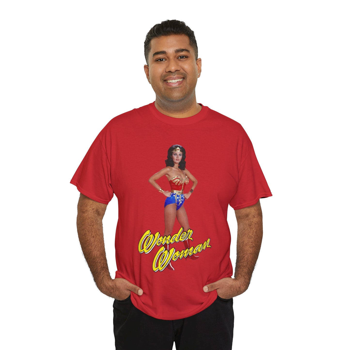 Wonder Woman T-Shirt - Lynda Carter - Popular 1970s CBS TV Show - DC Comics Character - Diana Prince, Paradise Island