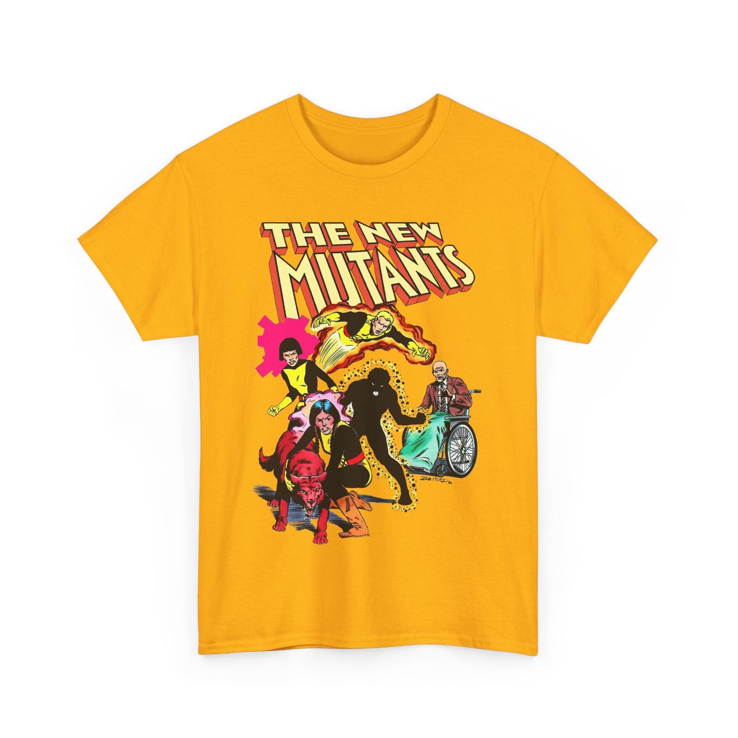 New Mutants T-Shirt - Sunspot, Cannonball, Mirage, Karma, Danni Moonstar - X-Men Characters - Marvel Comics - Mutant Students - Professor X