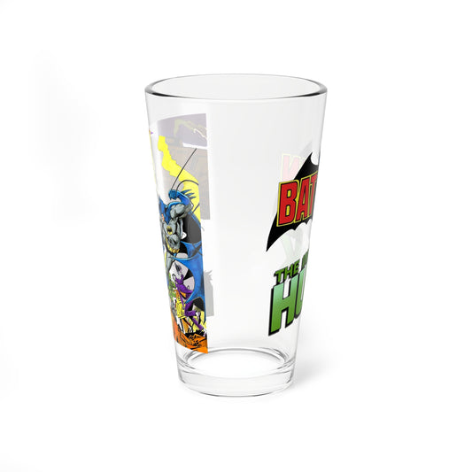 Batman Vs Hulk Pint Glass, 16oz - Marvel Comics & DC Comics 1970s Crossover - Joker