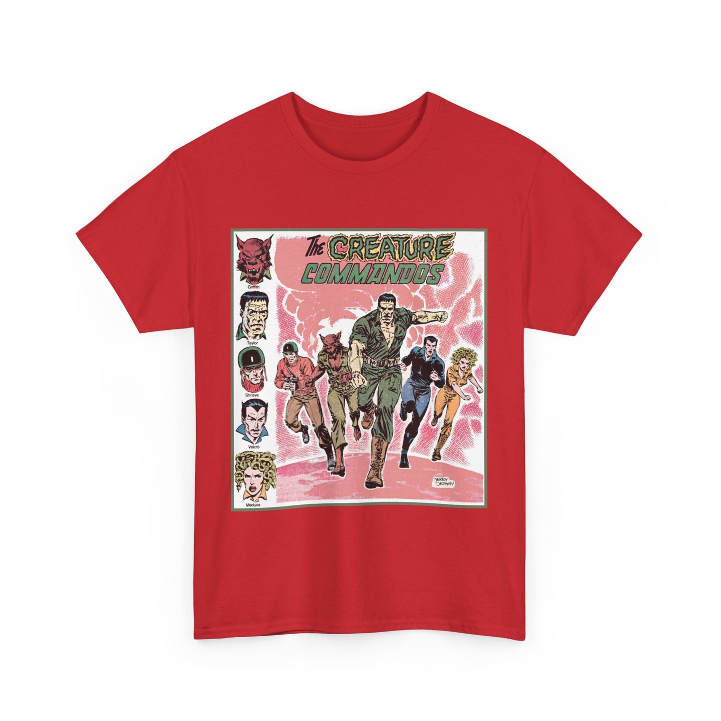 Creature Commandoes T-Shirt - Jerry Ordway Art - Medusa, Velcro, Shrieve - DC Comics Who's Who Art - Inspiration for James Gunn Series