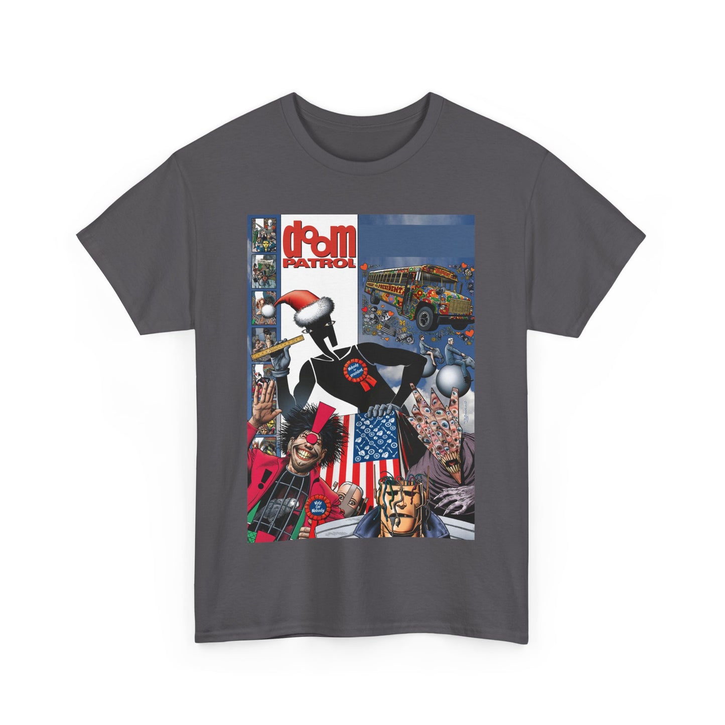Doom Patrol T-Shirt - Brian Bolland Art - Mr Nobody For President - DC Comics/Vertigo Cover Artwork