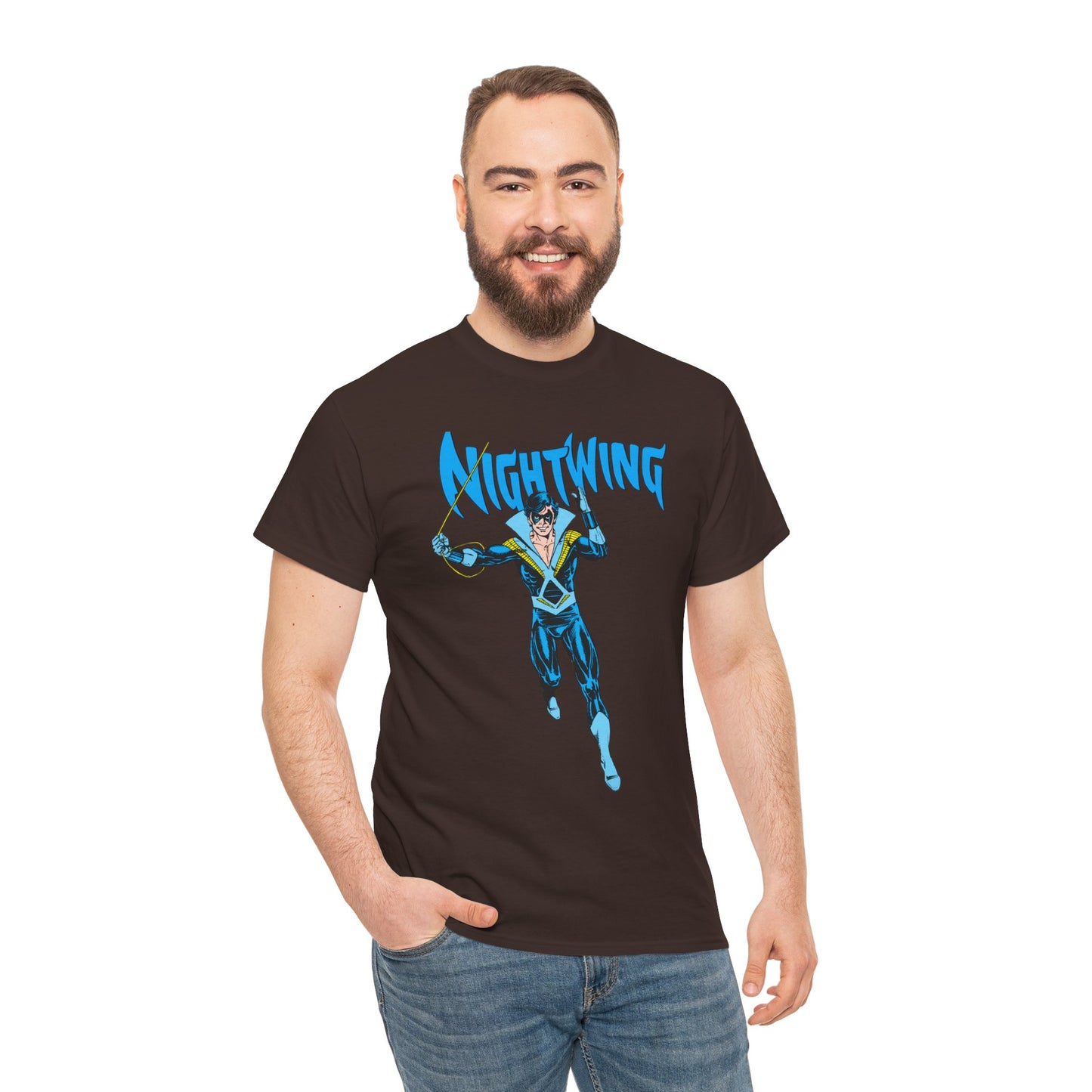 Nightwing T-Shirt - George Perez Art - New Teen Titans, Dick Grayson - DC Comics - Batman's Former Sidekick, Titans Leader