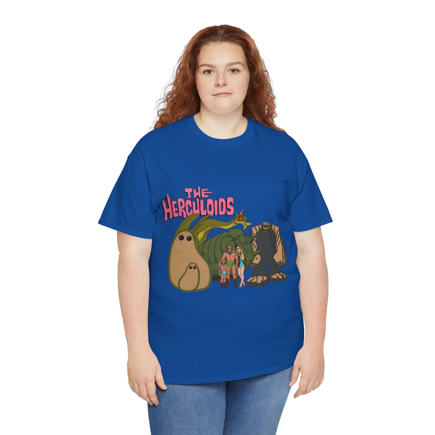 Herculoids T-Shirt - Popular 1960s Hanna-Barbera Cartoon - Zandor, Tara, Dorno, Gloop & Gleep - Amzot - Alex Toth Designs