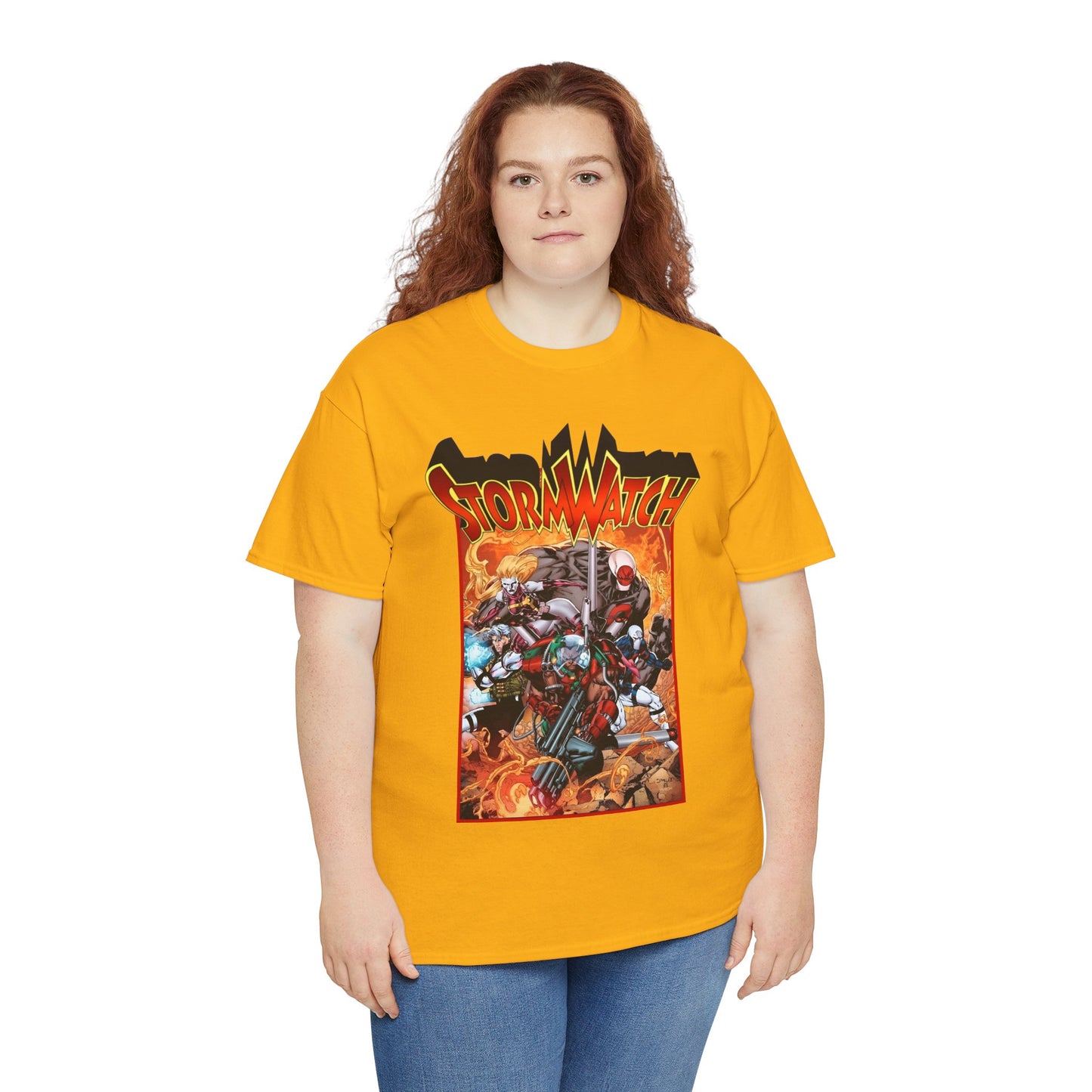Stormwatch T-Shirt - Jim Lee Art - Battalion, Fuji, Hellstrike - Image/Wildstorm/DC Comics