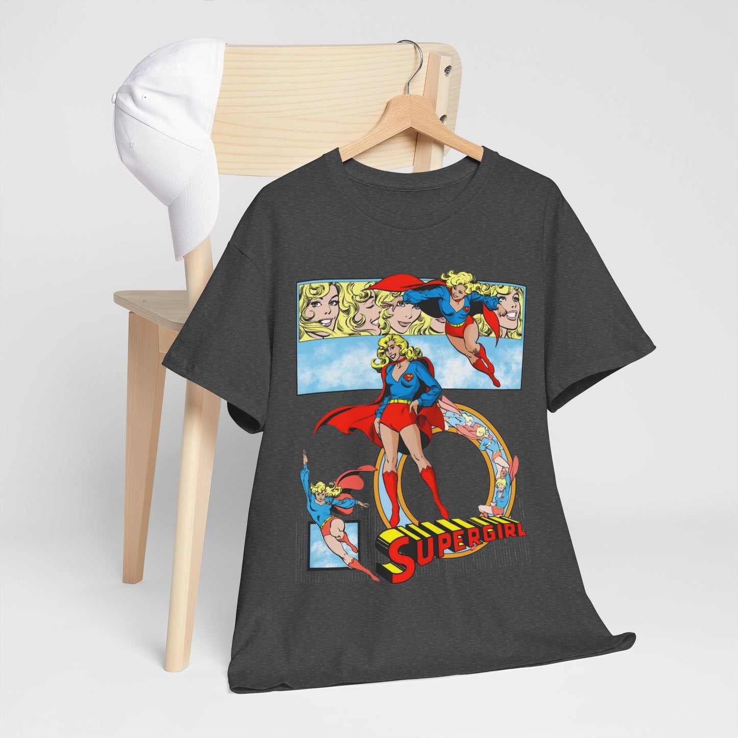 Supergirl T-Shirt - Krypton, Superman, Kara, Kandor - DC Comics - 1980s Art - Style Guide - Superman's Cousin