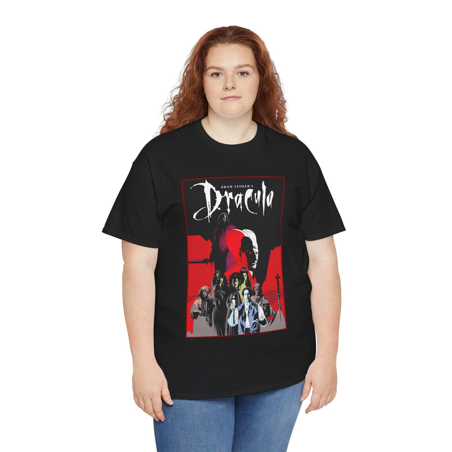 Bram Stoker's Dracula T-Shirt - Mike Mignola Art - Francis Ford Coppola Movie - Mina Murray, Jonathan Harker