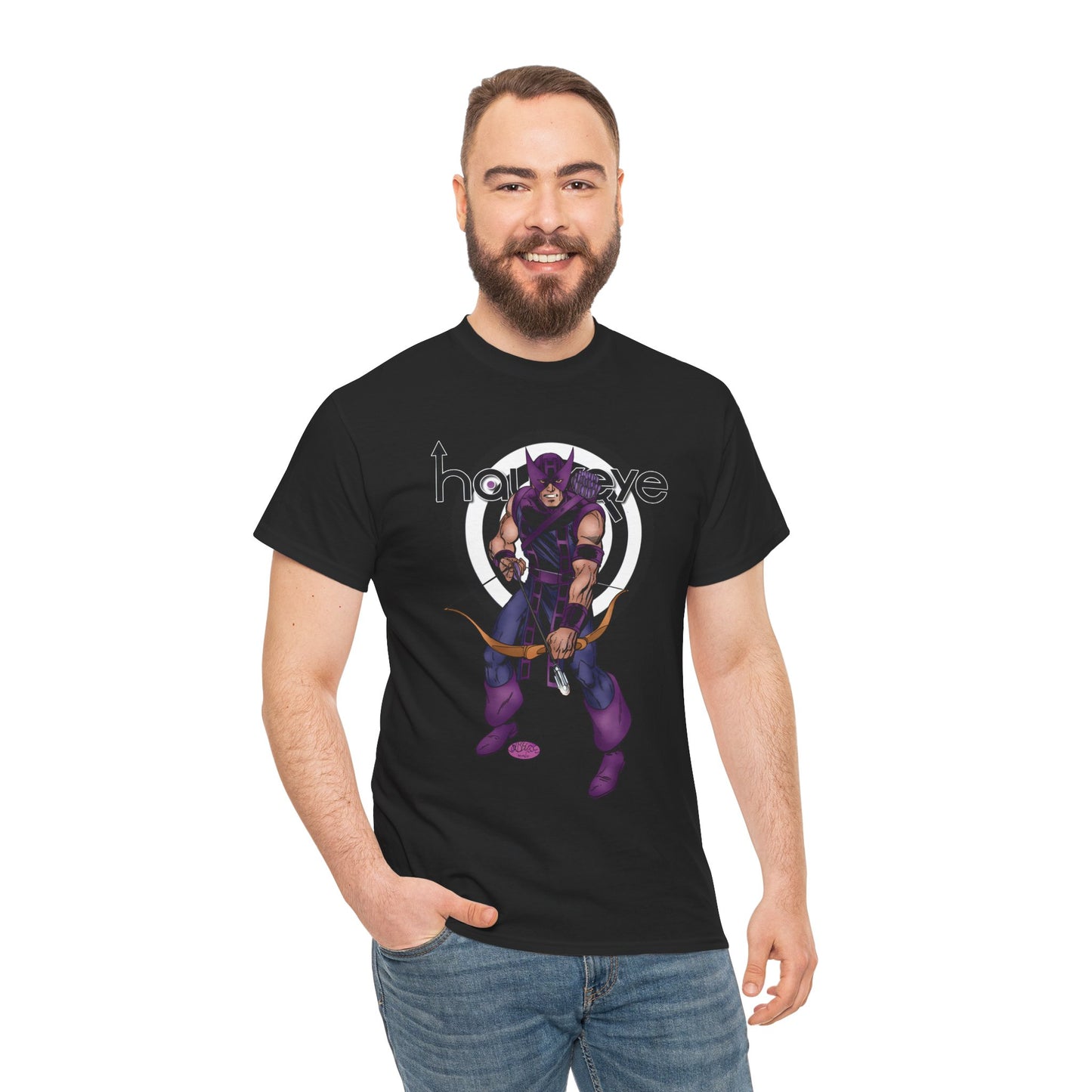 Hawkeye T-Shirt - John Byrne Art - Clint Barton, Avengers Leader & Member - Marvel's Ultimate Archer - Marvel Comics
