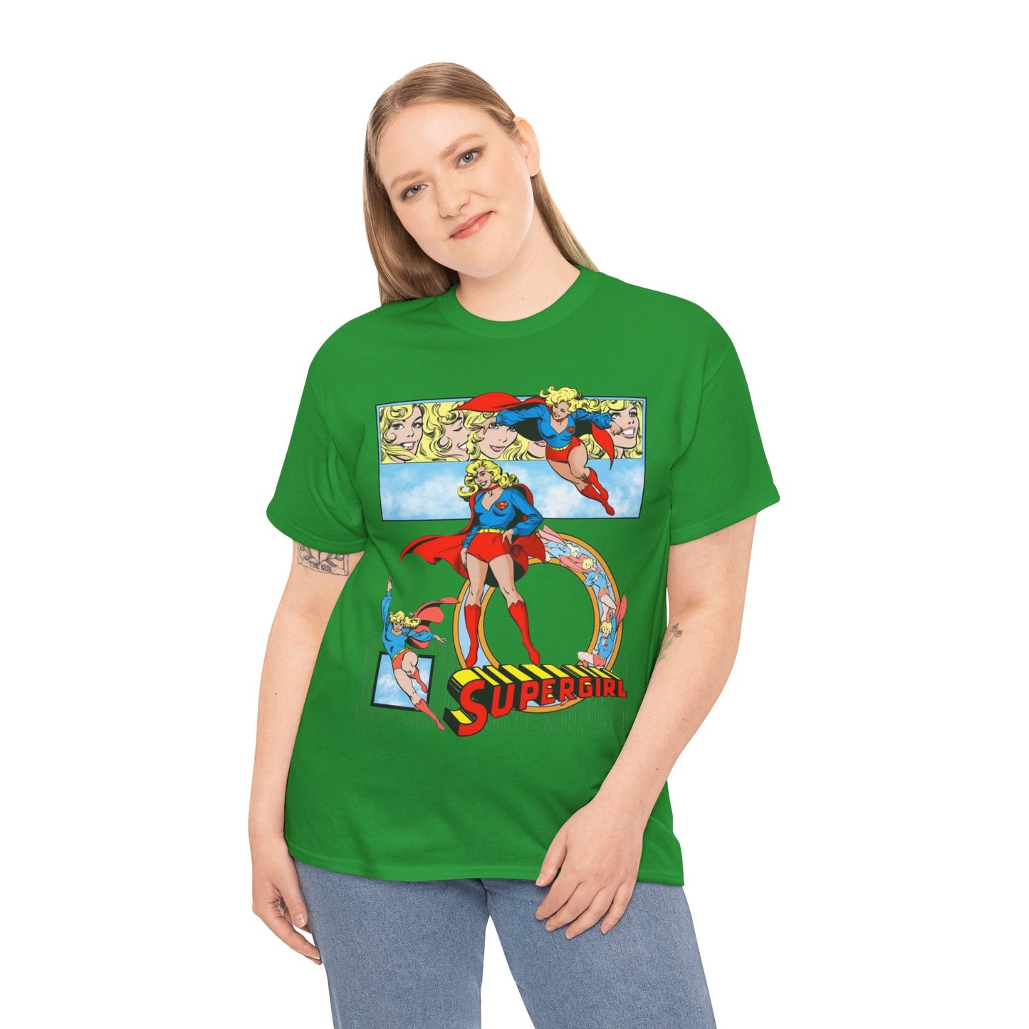 Supergirl T-Shirt - Krypton, Superman, Kara, Kandor - DC Comics - 1980s Art - Style Guide - Superman's Cousin