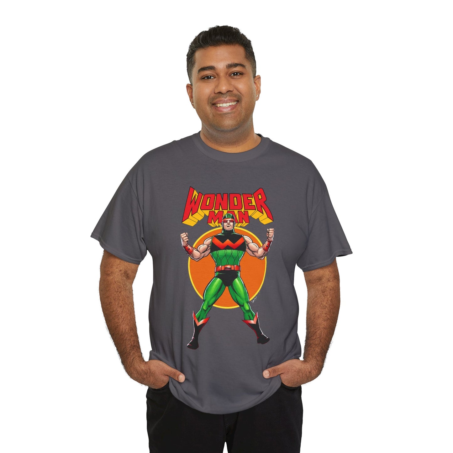 Wonder Man T-Shirt - Classic George Perez Art - Simon Williams, Avengers Member - Popular Marvel Comics Character