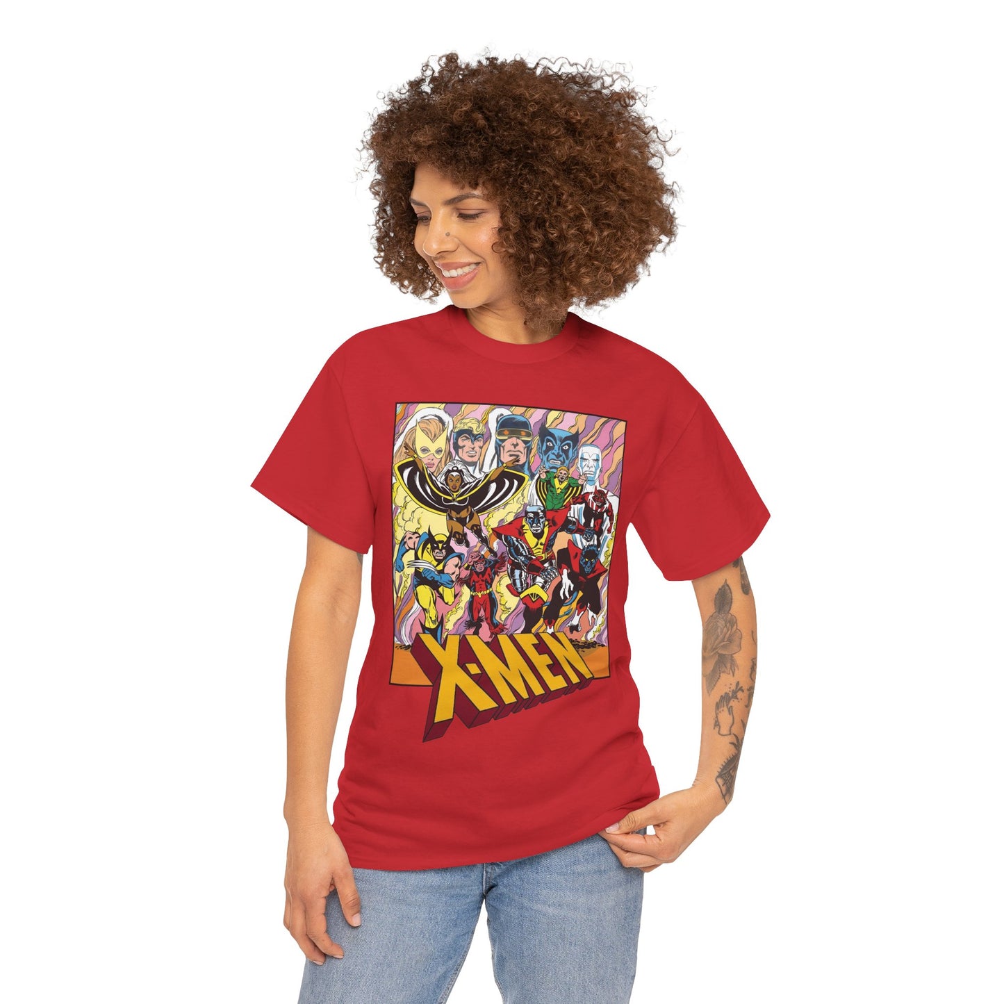 Uncanny X-Men T-Shirt - Dave Cockrum Art - Cyclops, Nightcrawler, Storm, Wolverine, Thunderbird - Marvel Comics