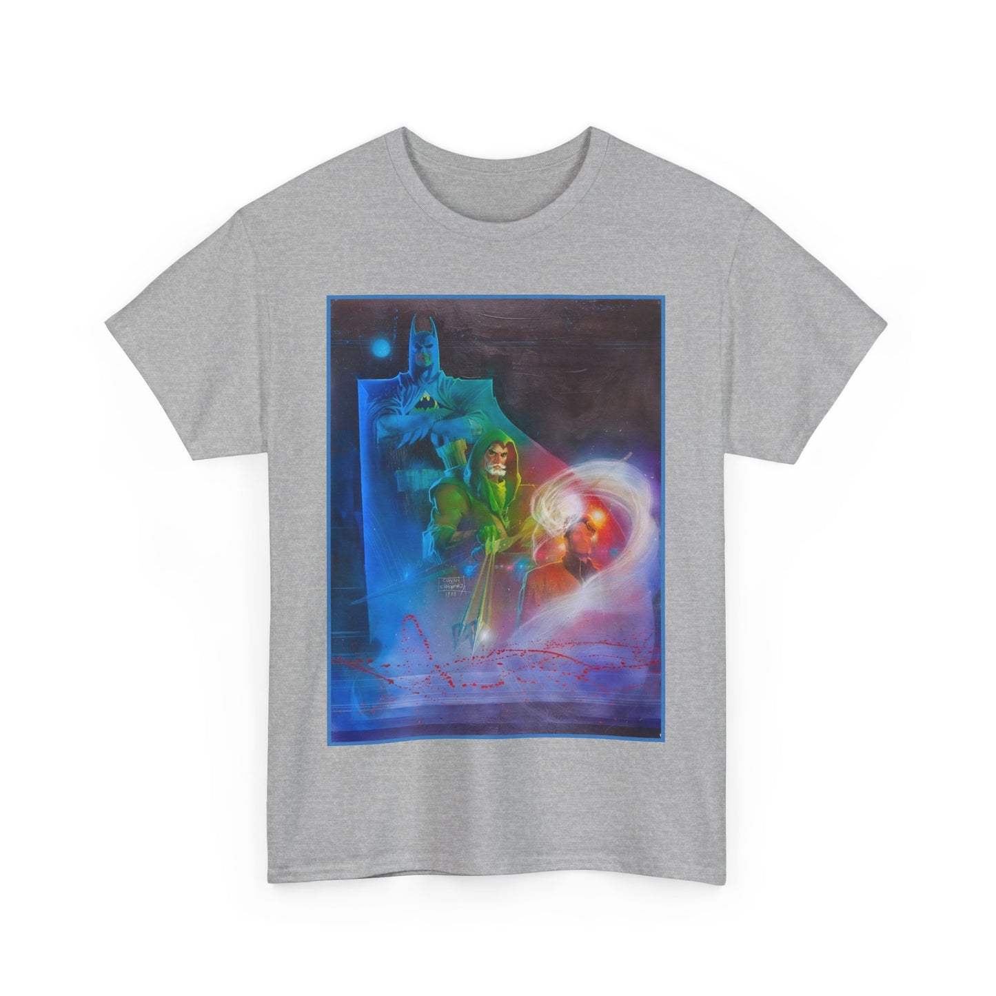 Batman, Green Arrow, Question T-Shirt - Denys Cowan & Bill Sienkiewicz Art - DC Comics - Gotham City