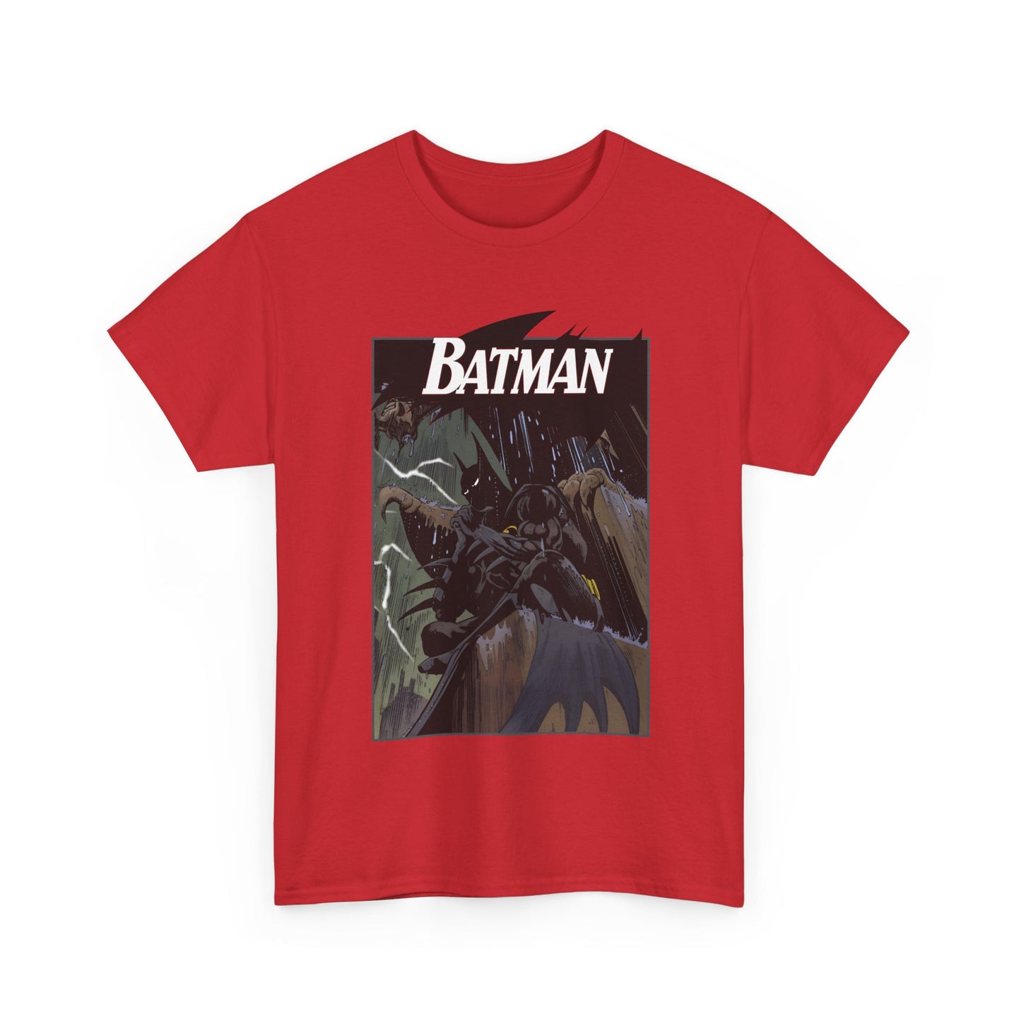 Batman T-Shirt - Norm Breyfogle Art - 1990s Dark Knight Detective - Gotham City - Perched on A Gargoyle - DC Comics