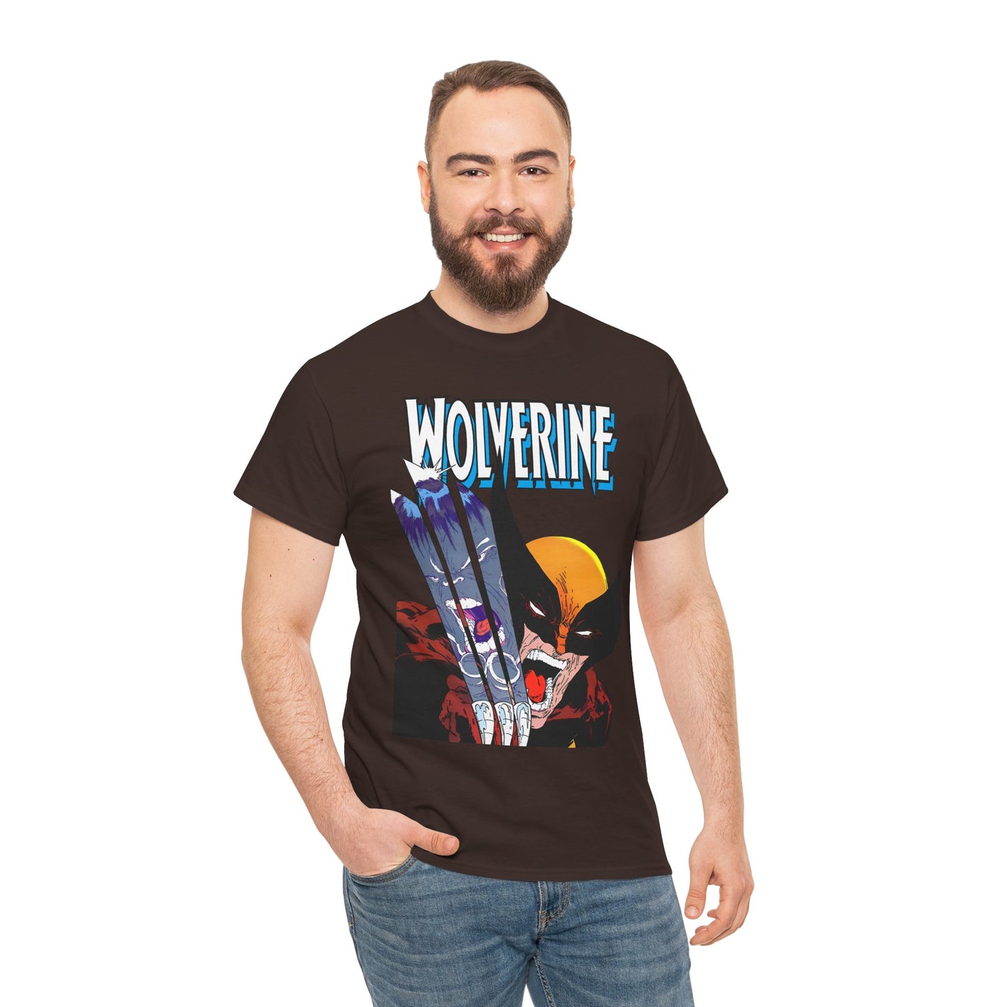 Wolverine T-Shirt - Amazing Todd McFarlane Art - Classic Image Vs Incredible Hulk - Marvel Comics - Logan