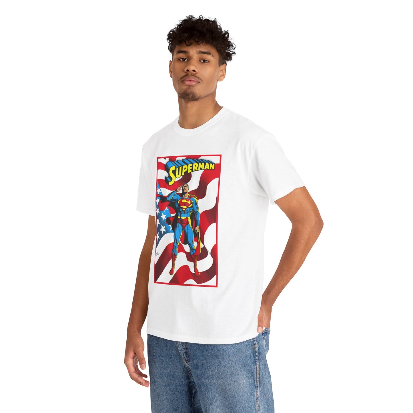 Superman T-Shirt - Jerry Ordway Art - Man of Steel, Metropolis - DC Comics