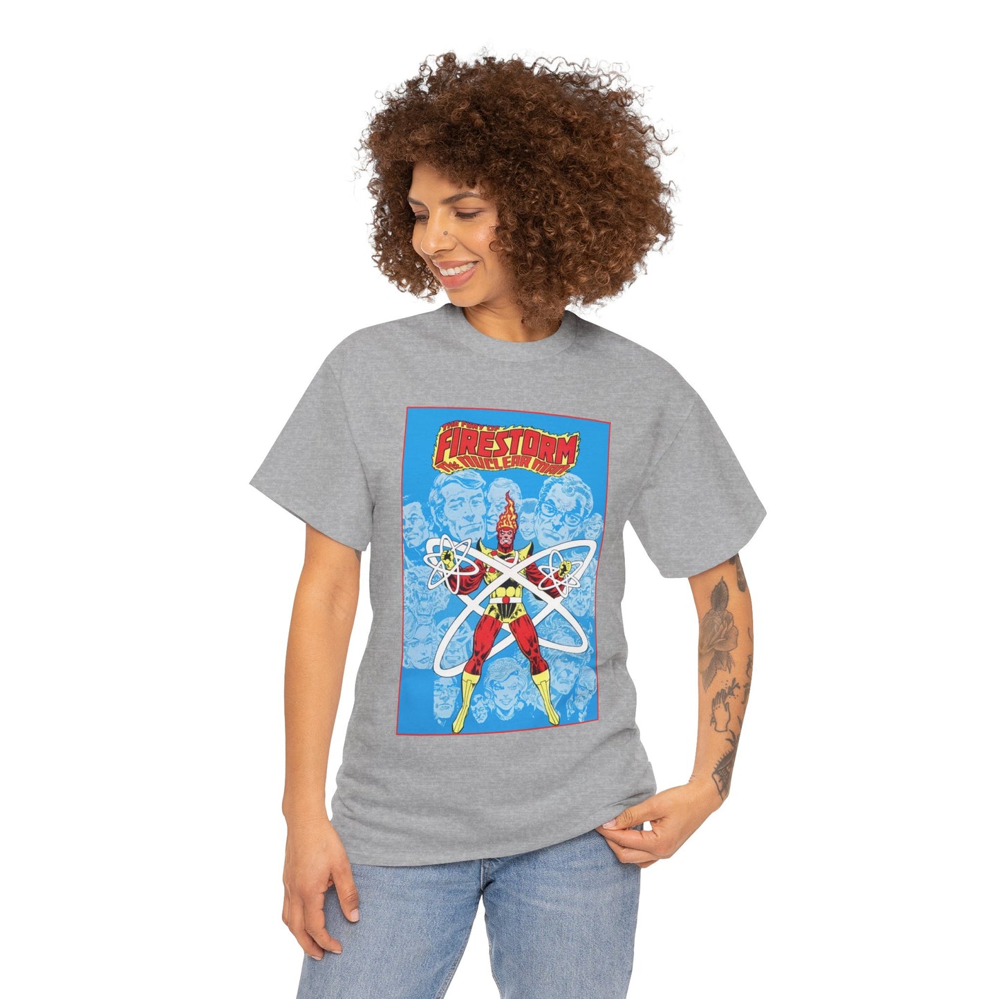 Fury of Firestorm T-Shirt - Pat Broderick Art - The Nuclear Man, Ronnie Raymond - JLA Member - DC Comics