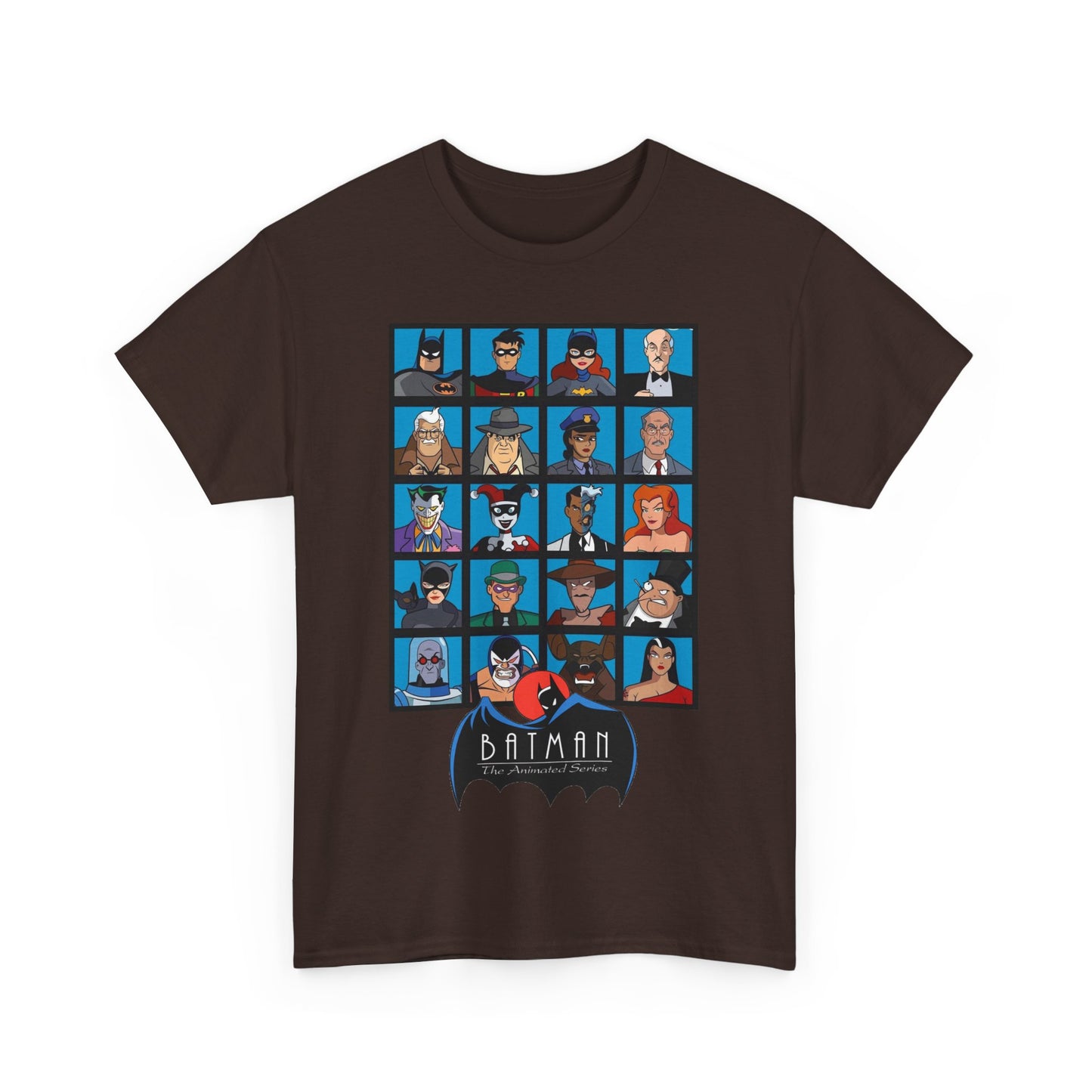 Batman T-Shirt - Animated Series - Harley Quinn, Batgirl, Joker, Bane, Robin, Two-Face, Catwoman, Riddler - Classic TV Cartoon Series